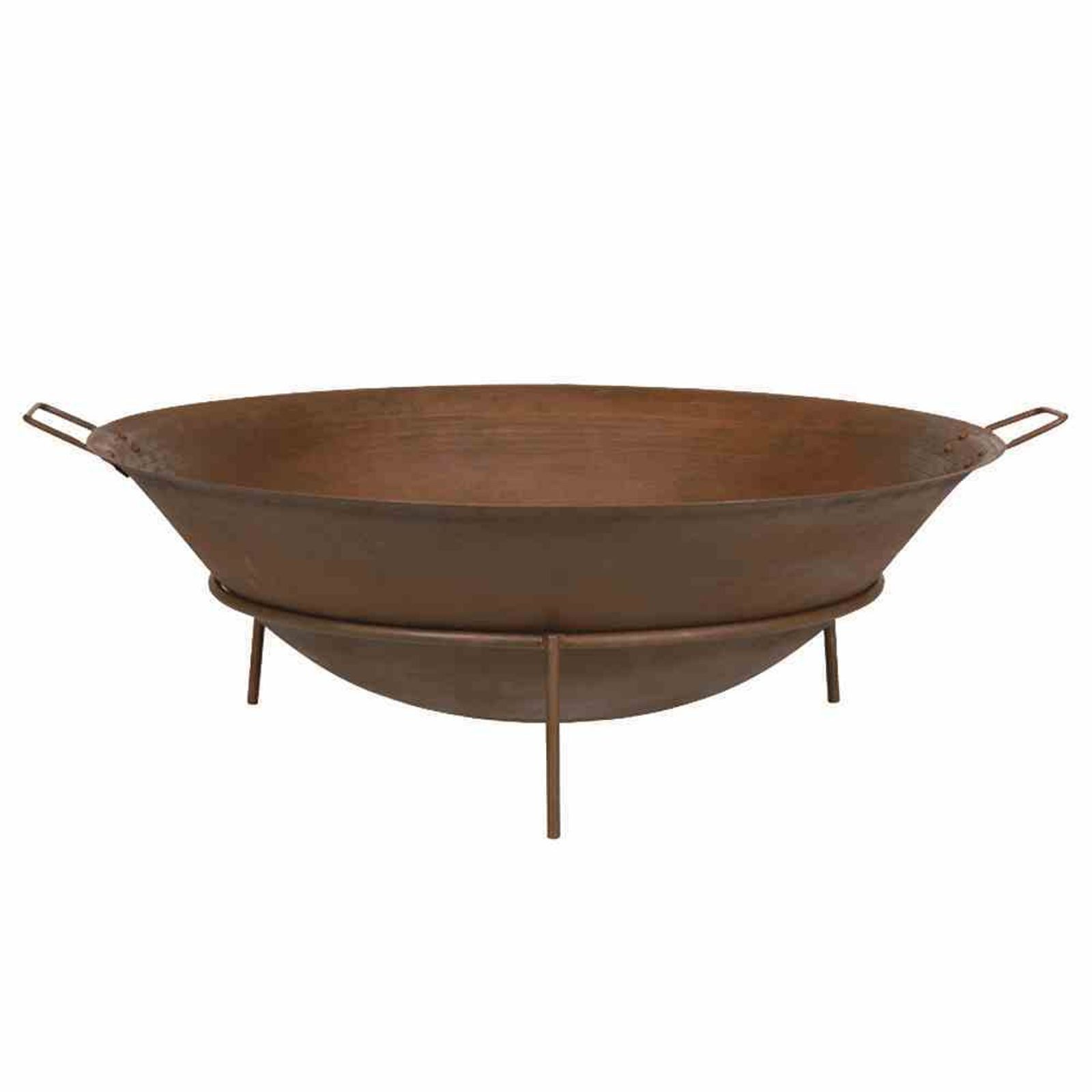 Siena Garden Feuerschale Feuerschale Rusty Ø 61 cm Gusseisen rostbraun, mit Griffen