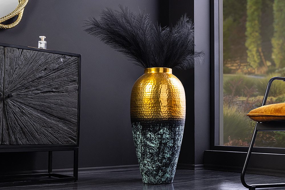 riess-ambiente Bodenvase ORIENT M 50cm gold · große Dekovase für getrocknet günstig online kaufen