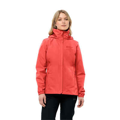 Jack Wolfskin Funktionsjacke STORMY POINT 2L JKT W mit verstaubarer Kapuze