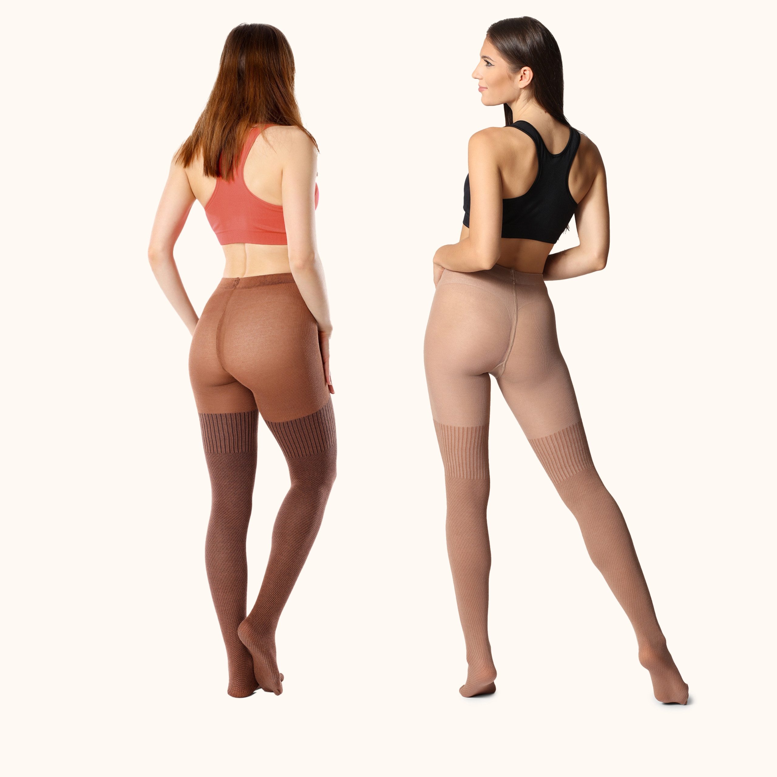 Bellivalini Strumpfhose 2er Pack Damen Strumpfhose aus Baumwolle BLV-1116 (1 St)
