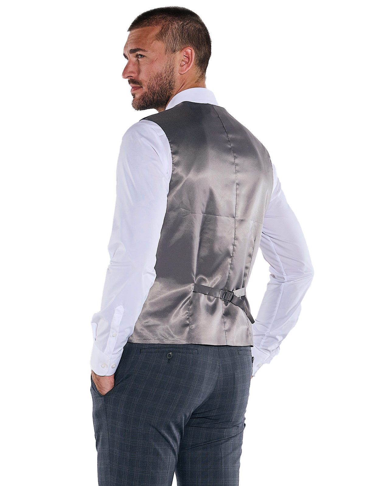 emilio adani Anzugweste Herren Sakko-Weste slim fit, Indigoblau günstig online kaufen