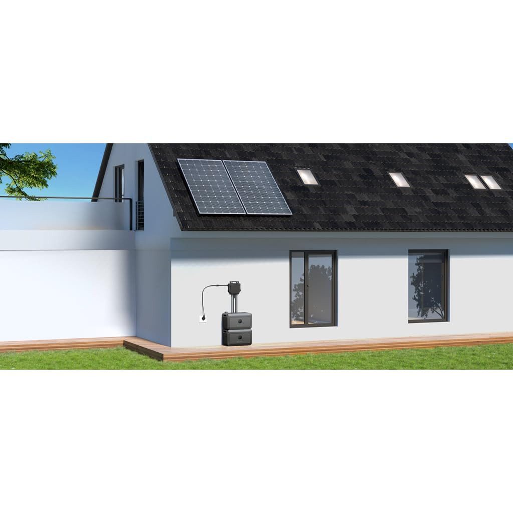 Growatt NOAH 2000 solar system - efficient solar battery for balcony power plants (low-voltage battery, modularly expandable up to 8192Wh), plug & play, solar storage, app control, 2048Wh, IP66, expandable