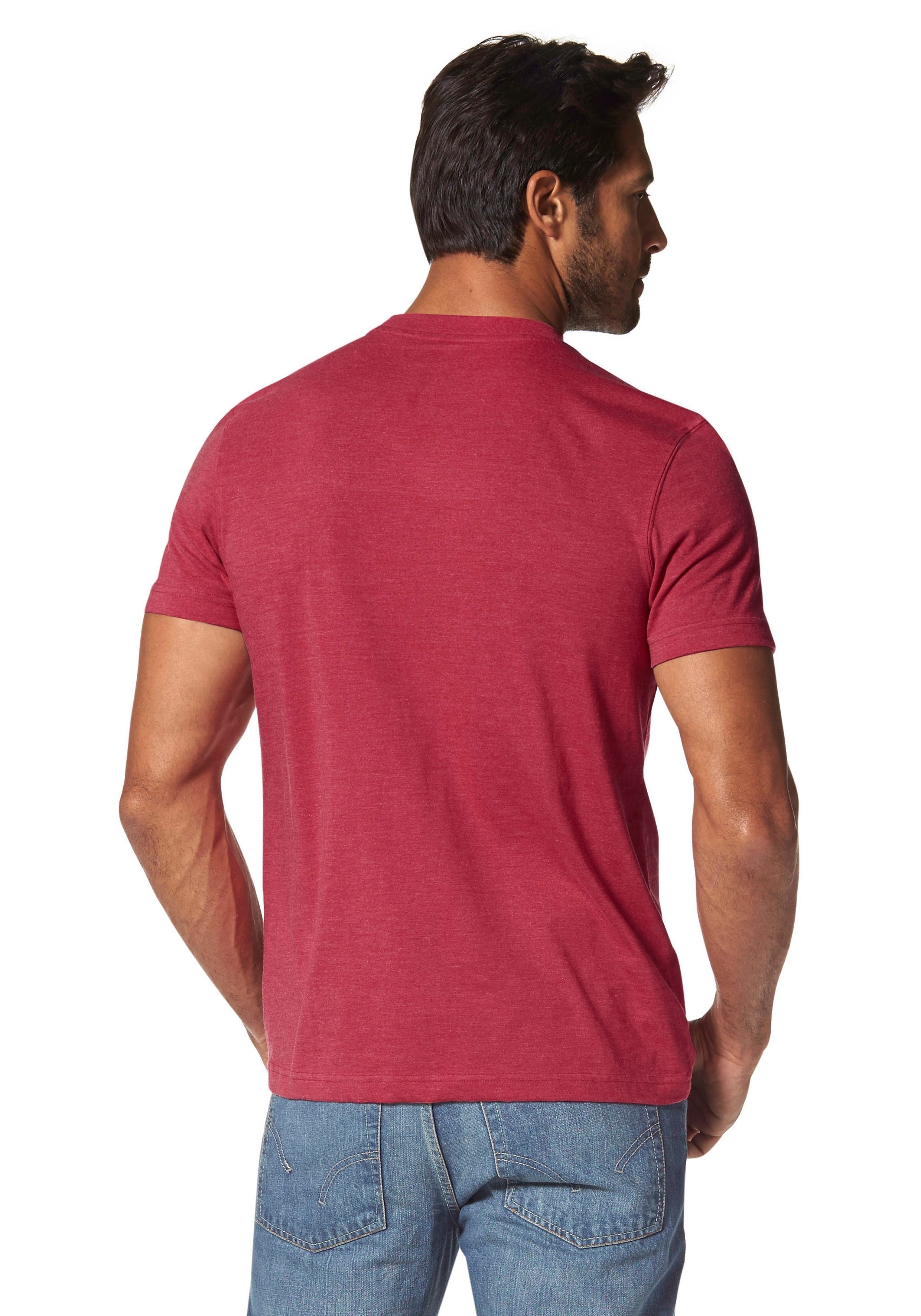 Arizona T-Shirt Kurzarm, melierte Optik, Rundhals, günstig online kaufen