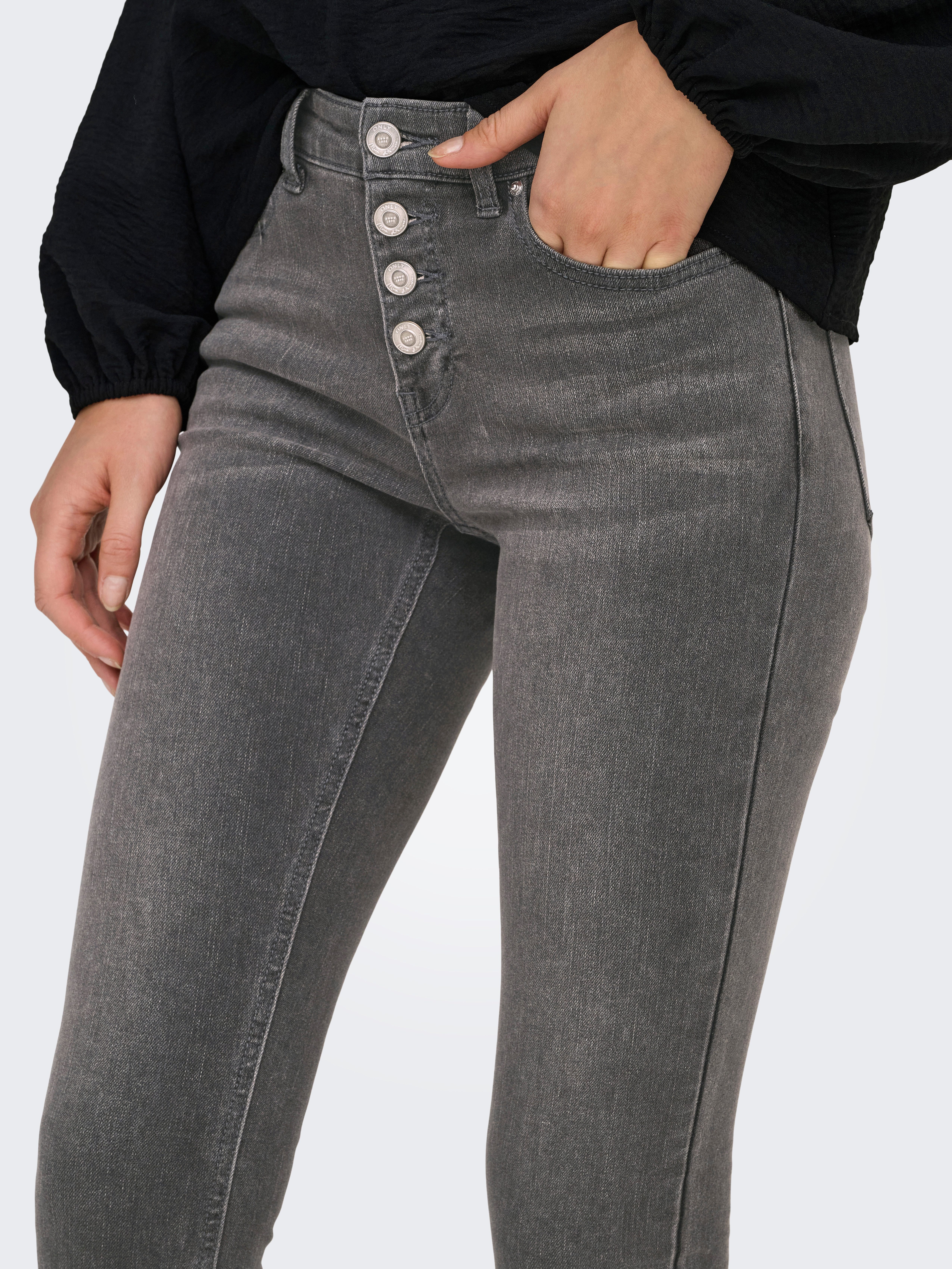 ONLY Skinny-fit-Jeans ONLMIA MID WAIST BUTTON günstig online kaufen