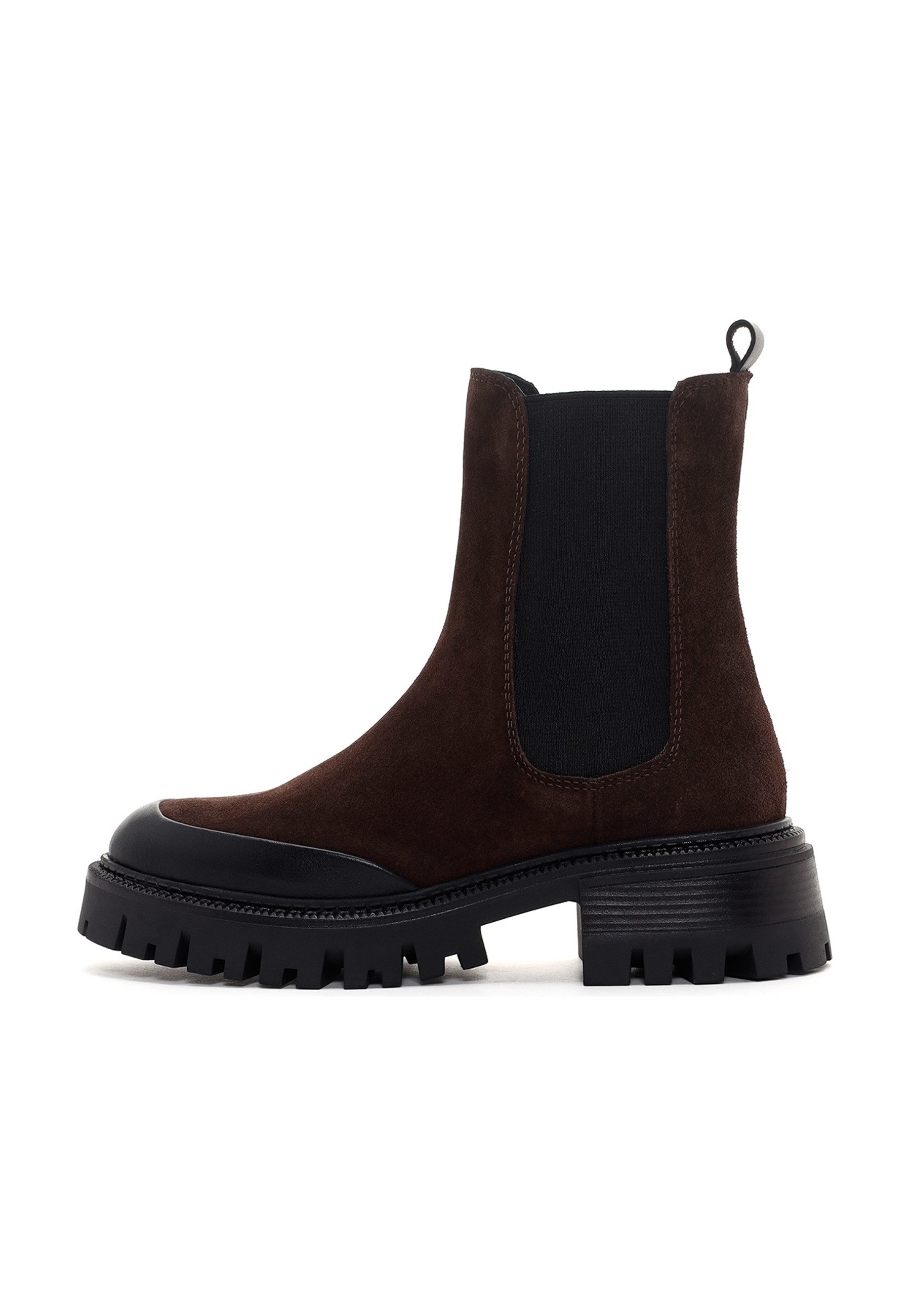 Derimod Veloursleder Chunky Chelsea Boots Chelseaboots