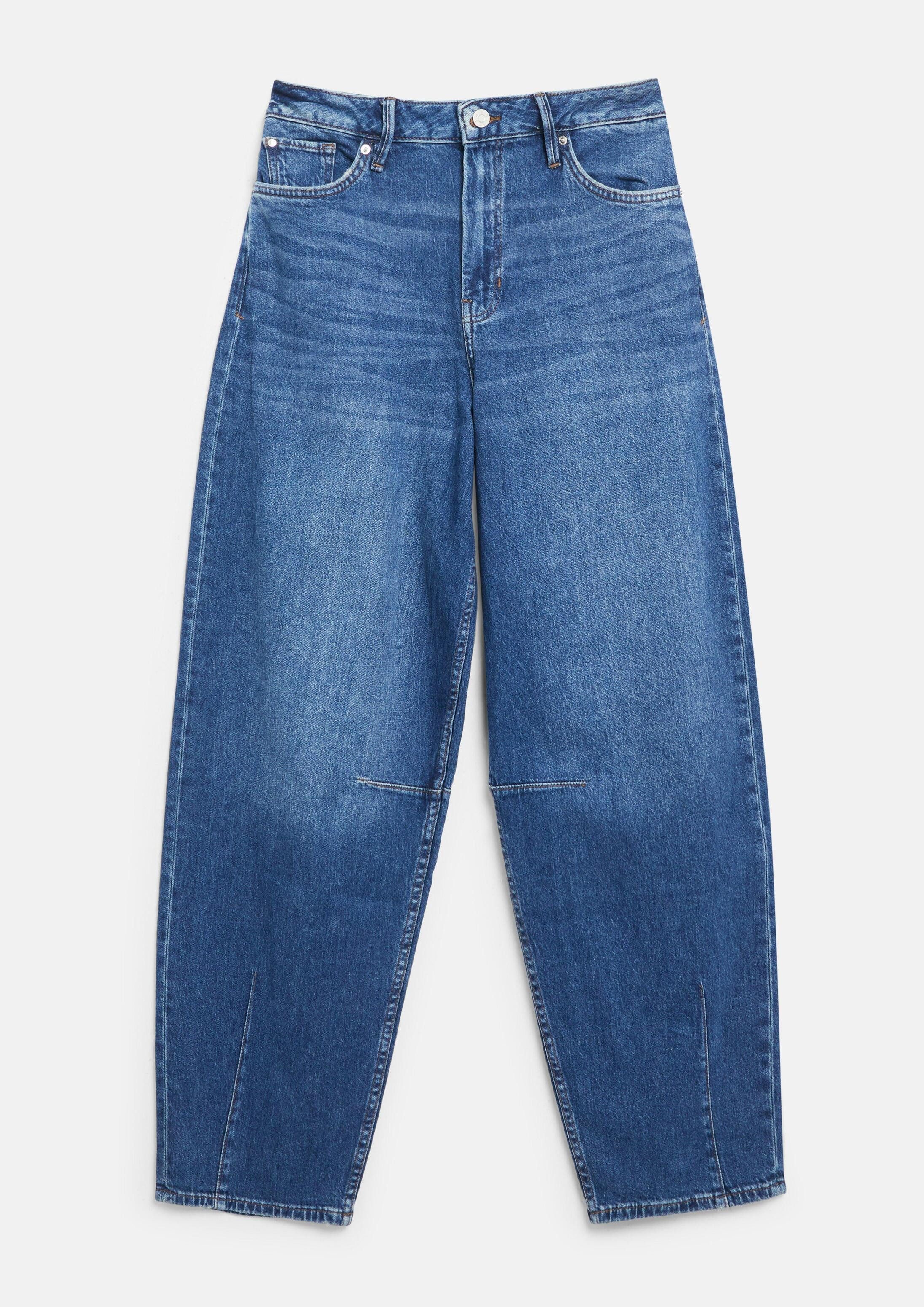 s.Oliver Weite Jeans Jeans-Hose Ankle-Jeans / Regular Fit / High Rise / Barrel Leg