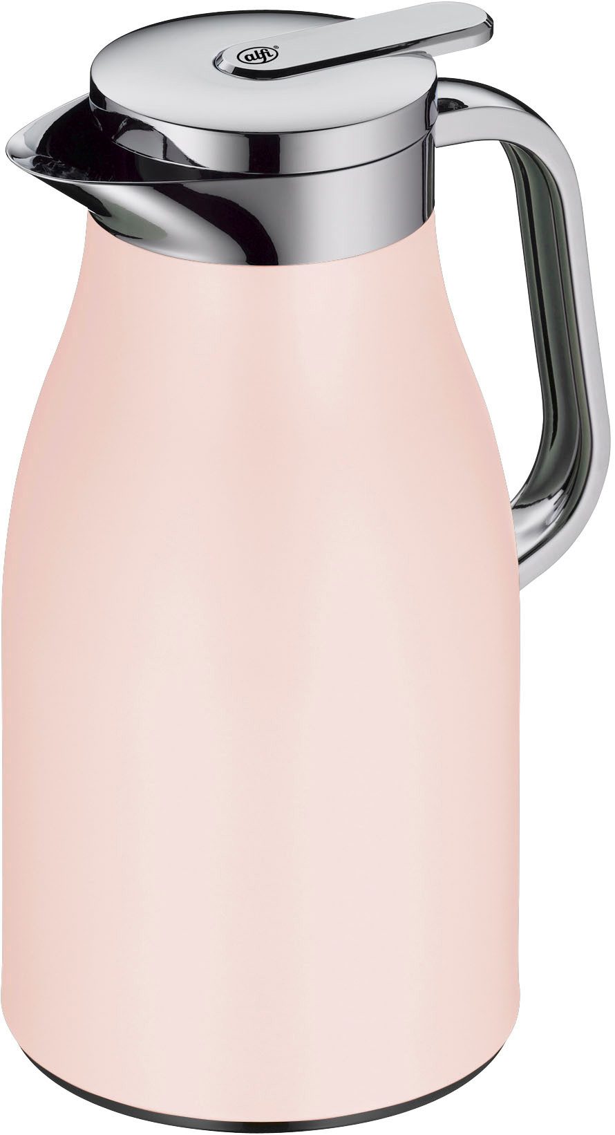 Alfi Isolierkanne SKYLINE, mit Hartglaseinsatz und ergonomischem Griff, 1 l, (1-St), 12h heiß & 24h kalt, Drehverschluss mit bequemem Druckknopf