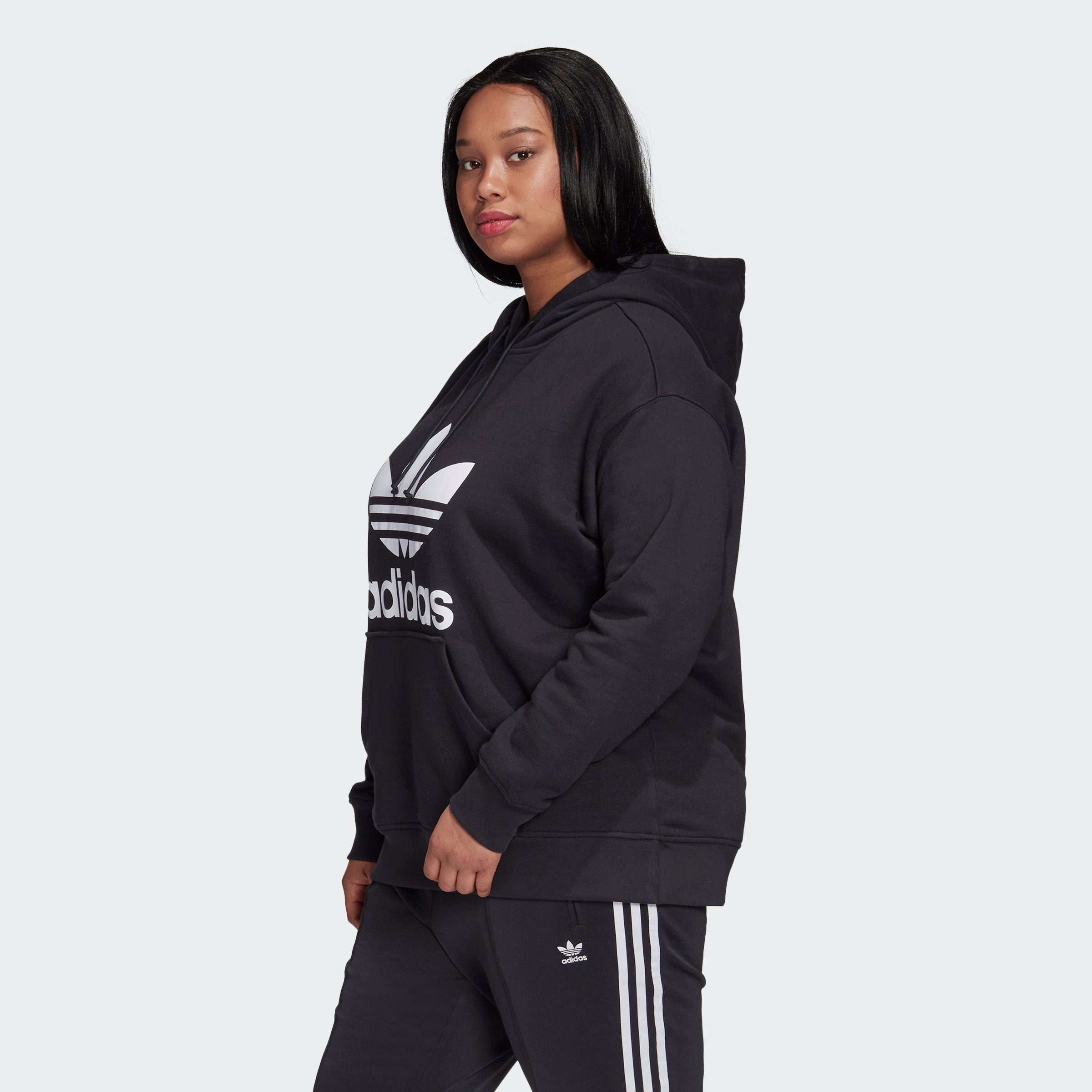 HOODIE TREFOIL BLACK/WHITE Originals Kapuzensweatshirt adidas
