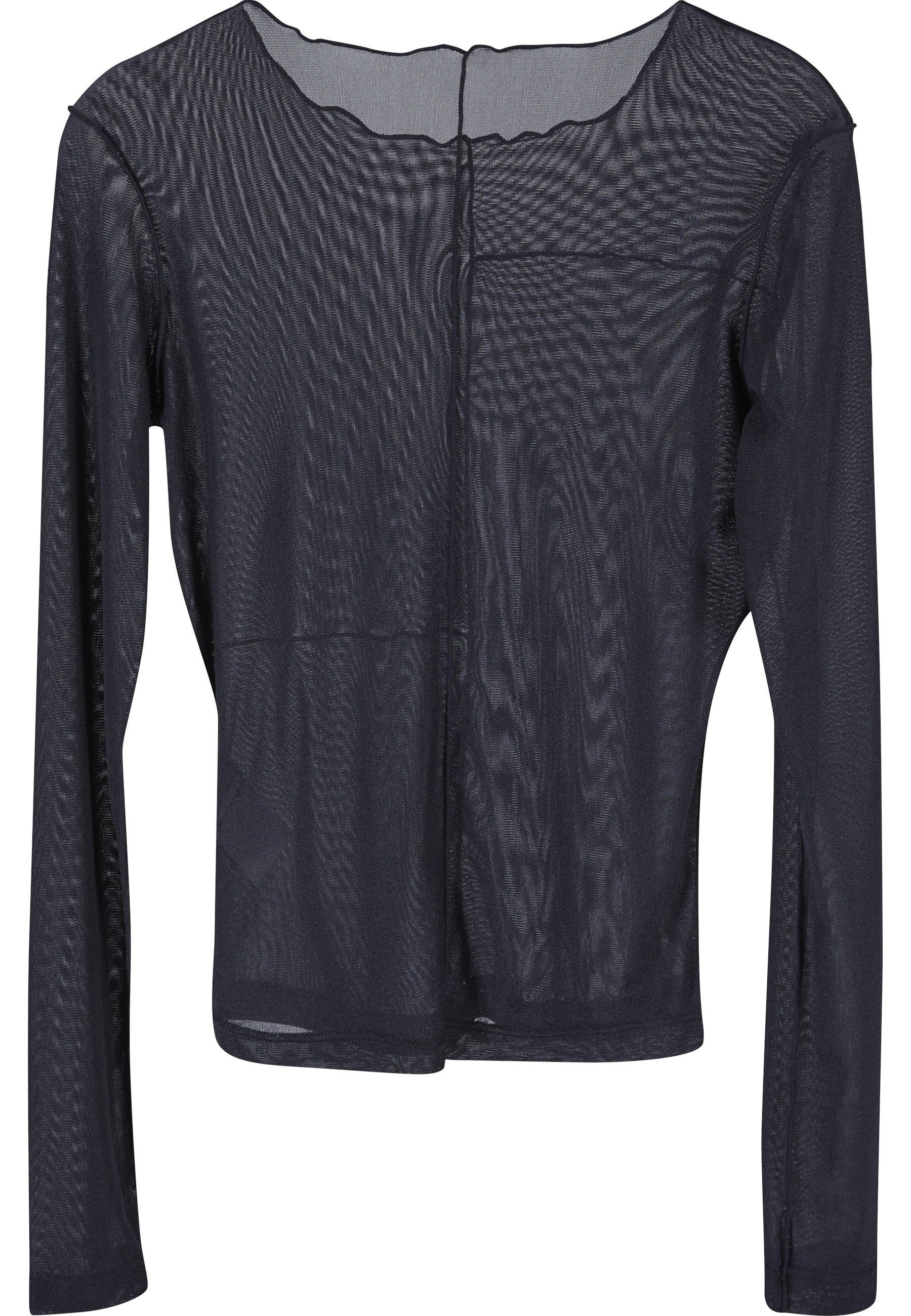 URBAN CLASSICS Longsleeve Urban Classics Damen Ladies Exposed Seam Mesh Lon günstig online kaufen
