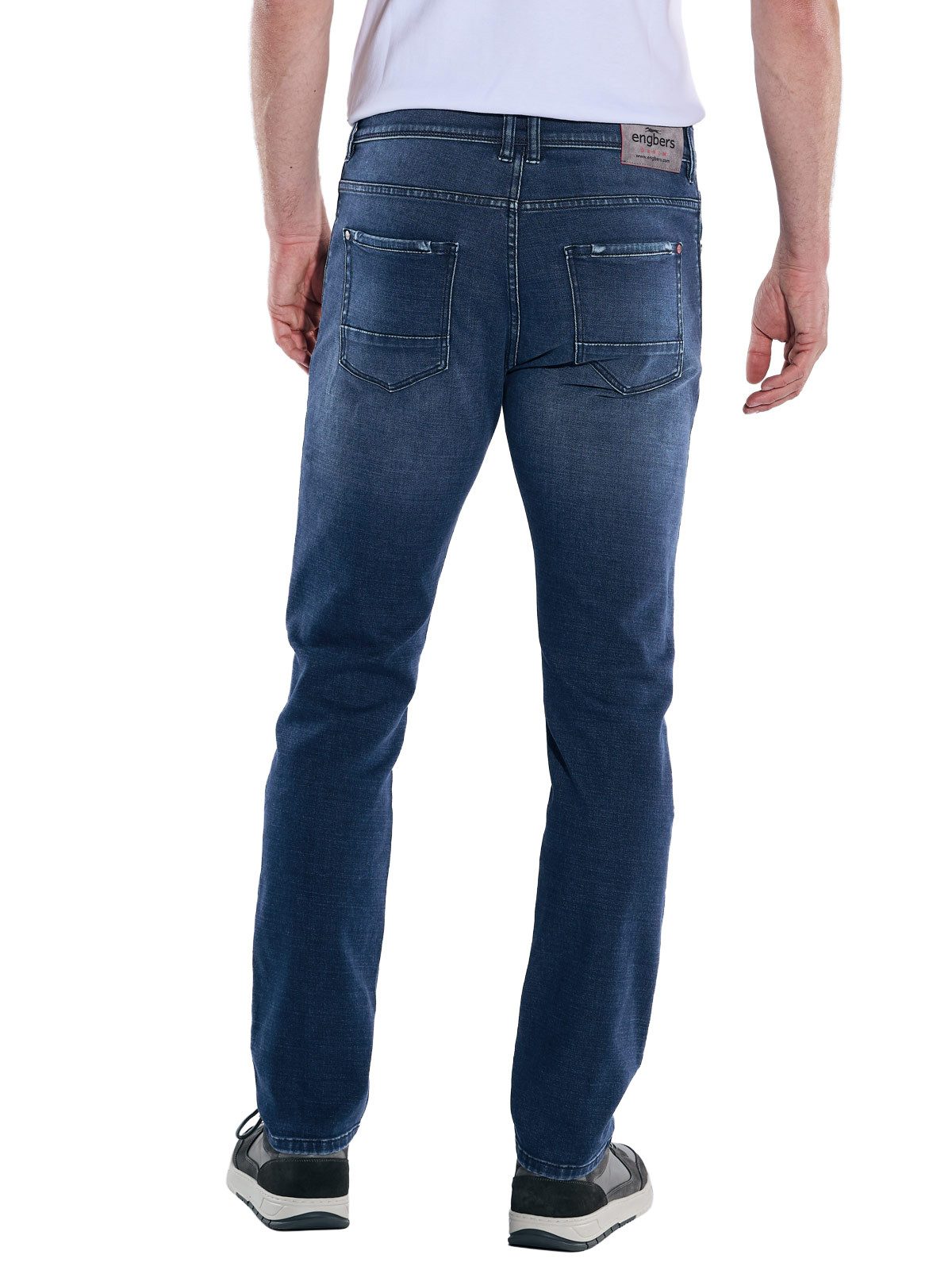 Engbers Stretch-Jeans engbers Herren Super-Stretch-Jeans regular, Marinebla günstig online kaufen