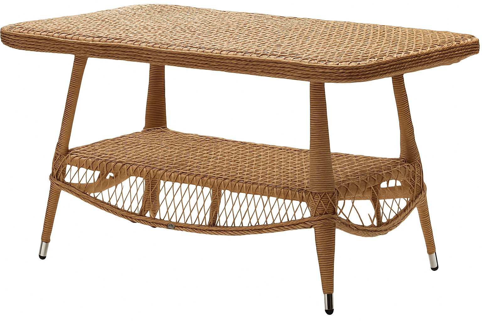 Xlmoebel Gartentisch Rattan Couchtisch in Braun - vielseitig und elegant (1-St., Couchtisch), Hergestellt in Europa
