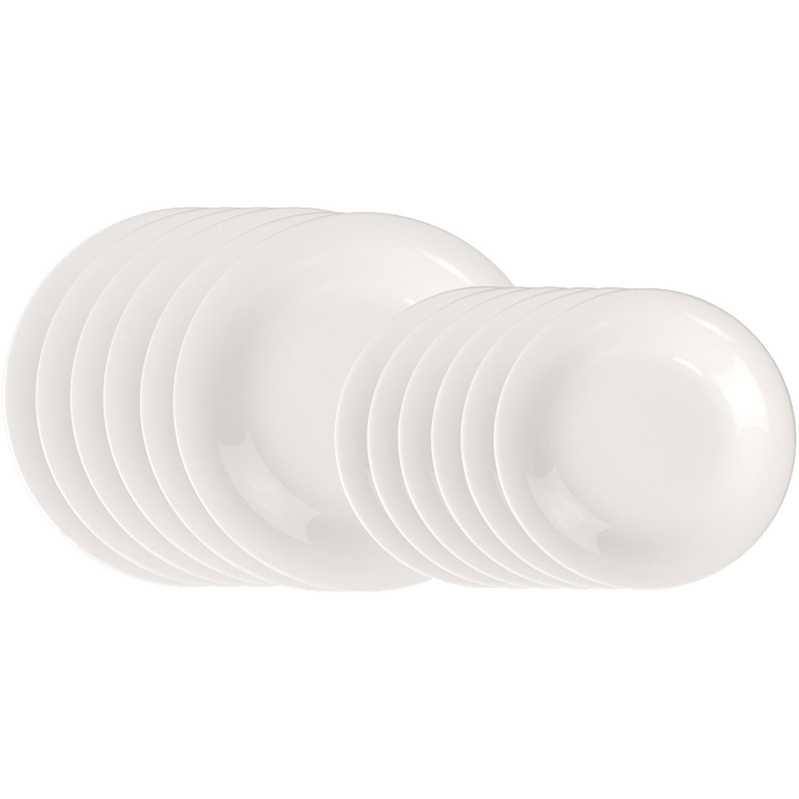 like. by Villeroy & Boch Tafelservice Essential Teller-Set 12er Set (12-tlg), 6 Personen, Porzellan