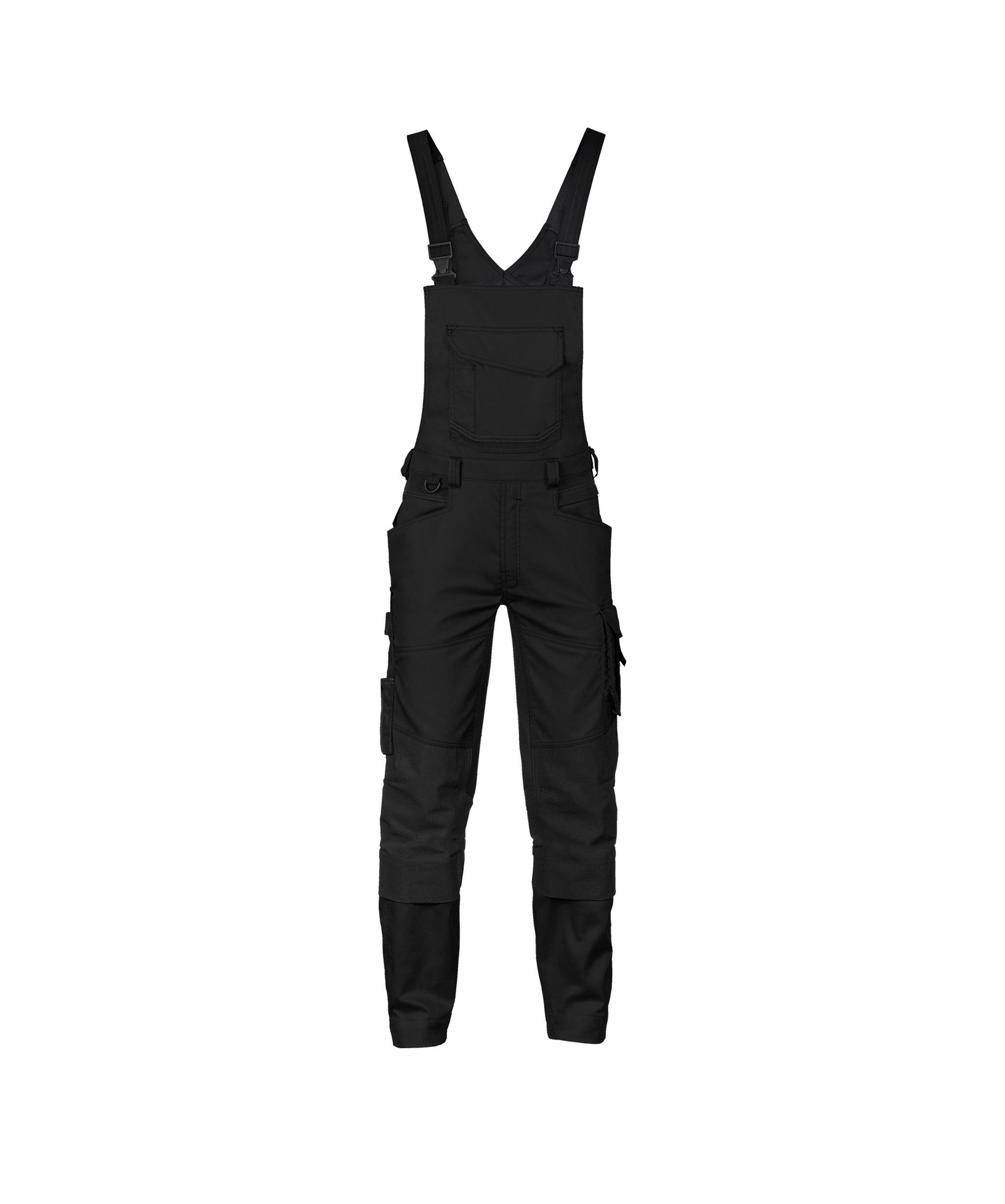Dassy Arbeitslatzhose Arbeitslatzhose mit Stretch und Kniepolstertaschen Tronix (1-tlg) schwarz