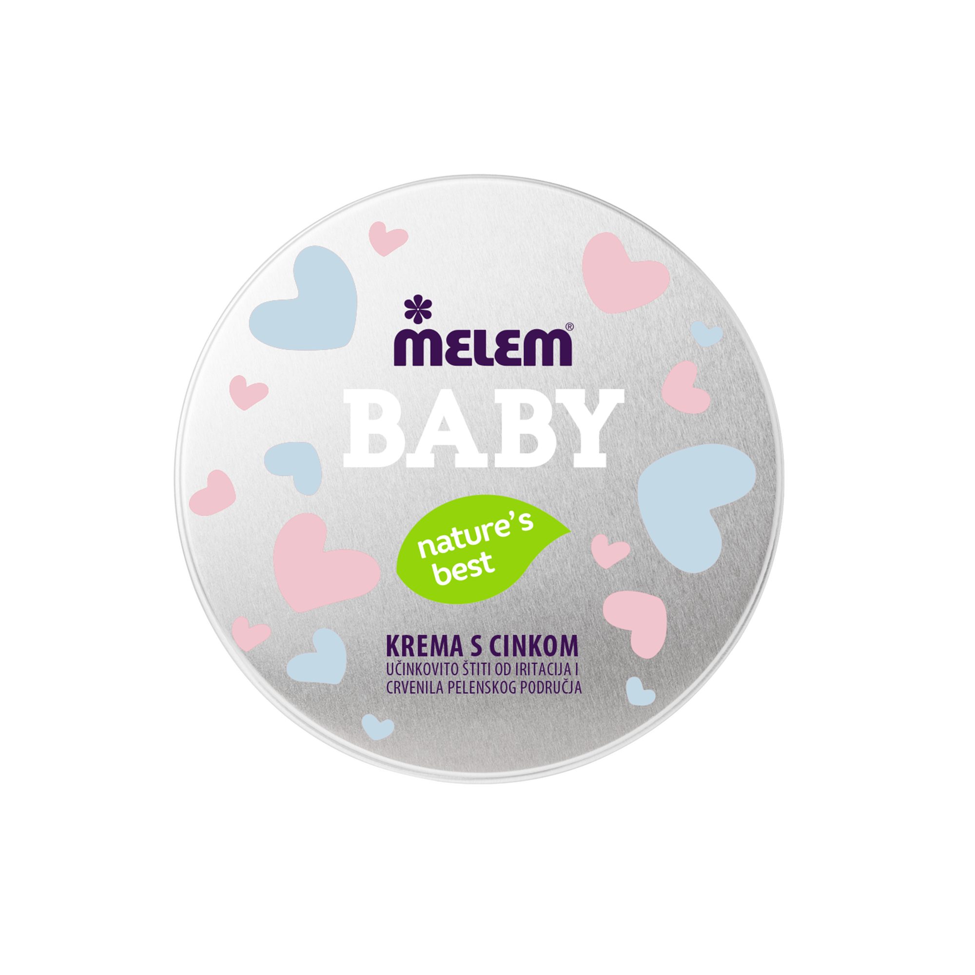 Melem Hautcreme Baby Cream Schutzcreme mit Zinkoxid gegen Rötungen & Reizungen