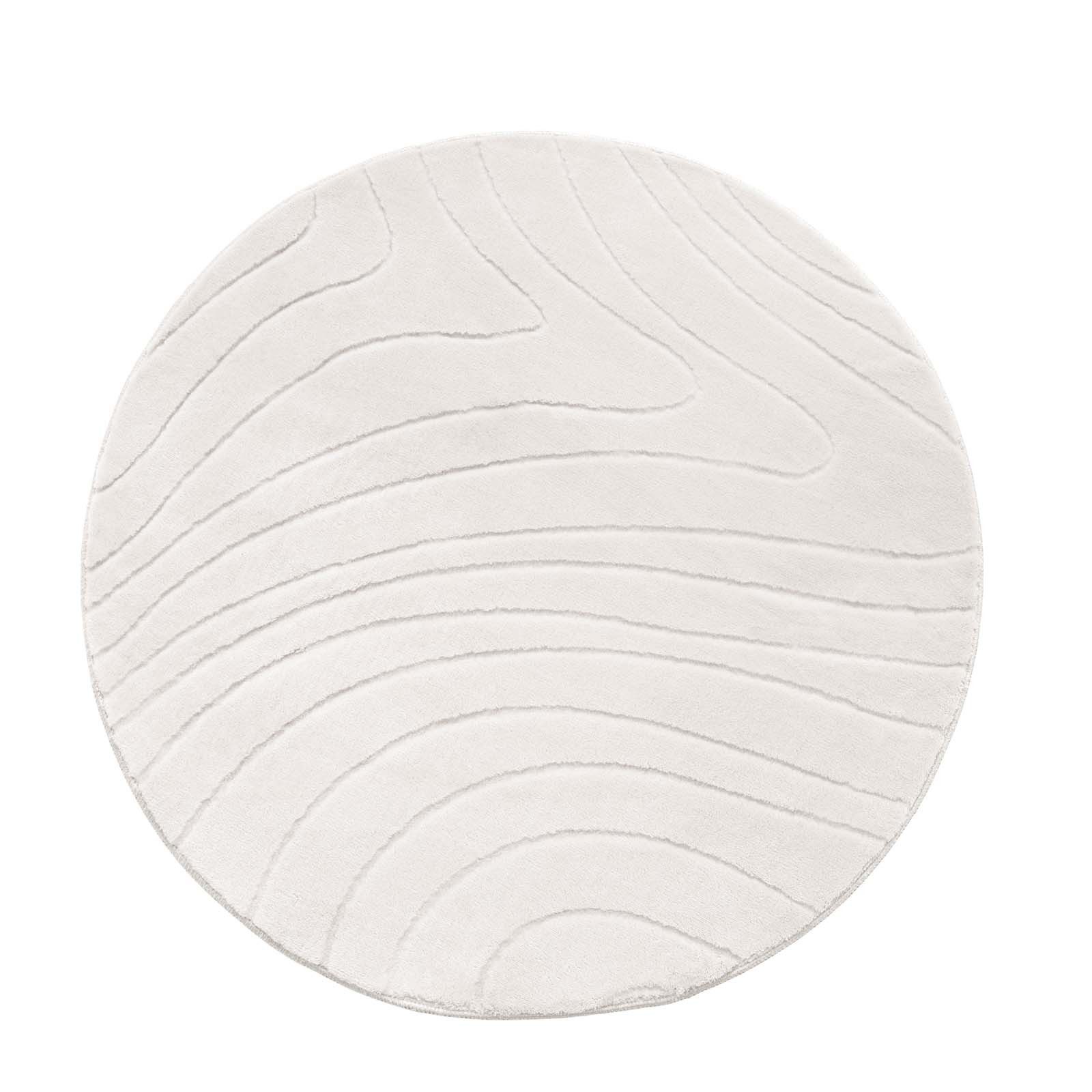 TaraCarpet Teppich TaraCarpet Homestyle 397 Organic, rechteckig, Höhe: 10 mm, Organic hoch-tief weich waschbar creme 50x80
