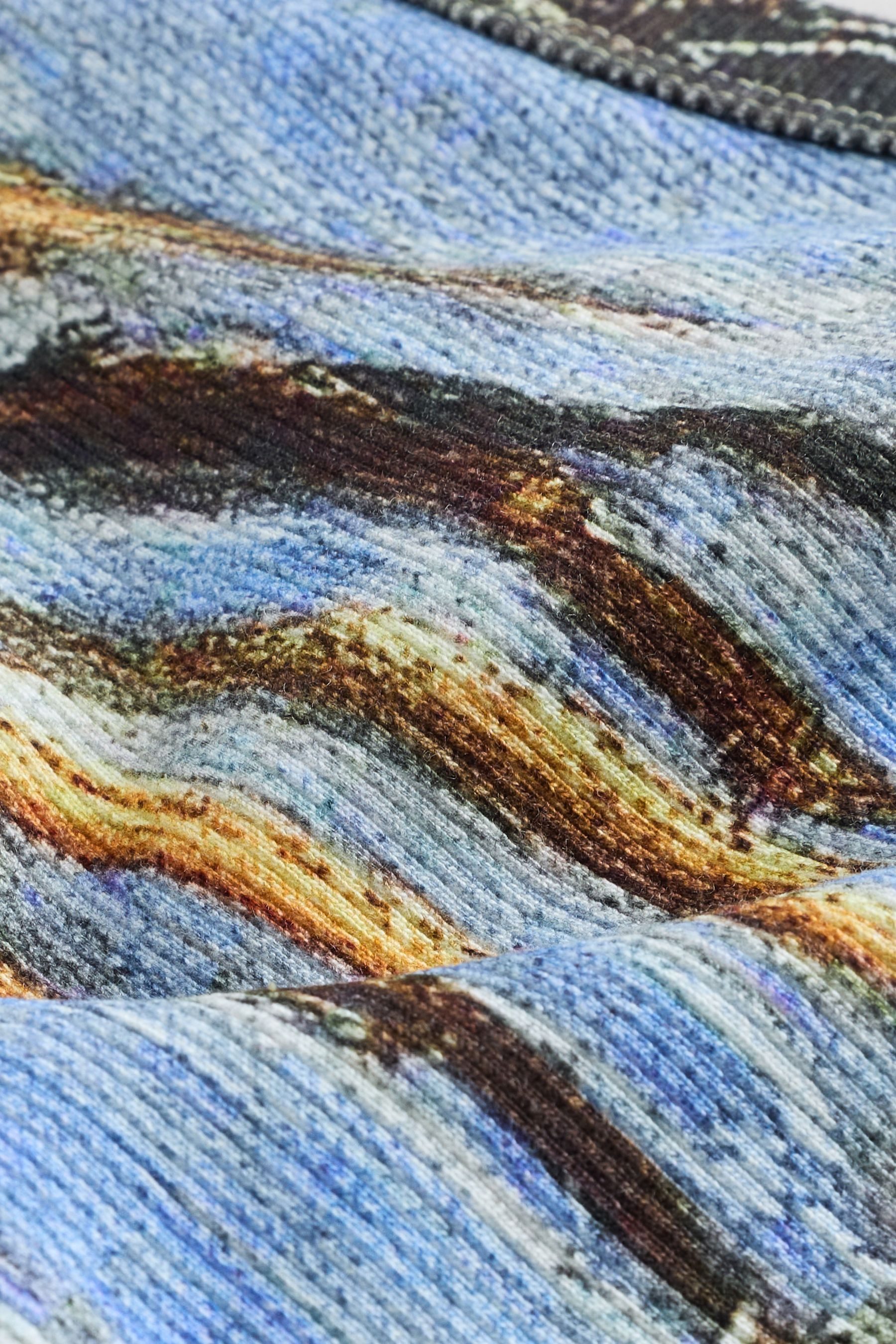 Next Trägertop Geripptes Racerback-Trägertop mit Grafik, Monet (1-tlg)