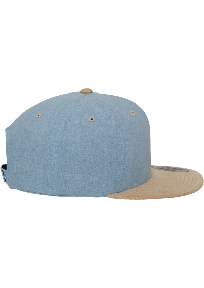 Flexfit Flex Cap Snapback blue/beige Snapback Chambray-Synthetic-Suede