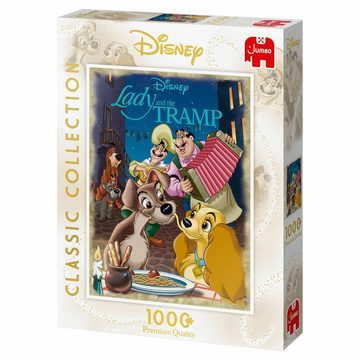 Jumbo Spiele Puzzle Disney Classic Collection Susi & Strolch, 1000 Puzzleteile