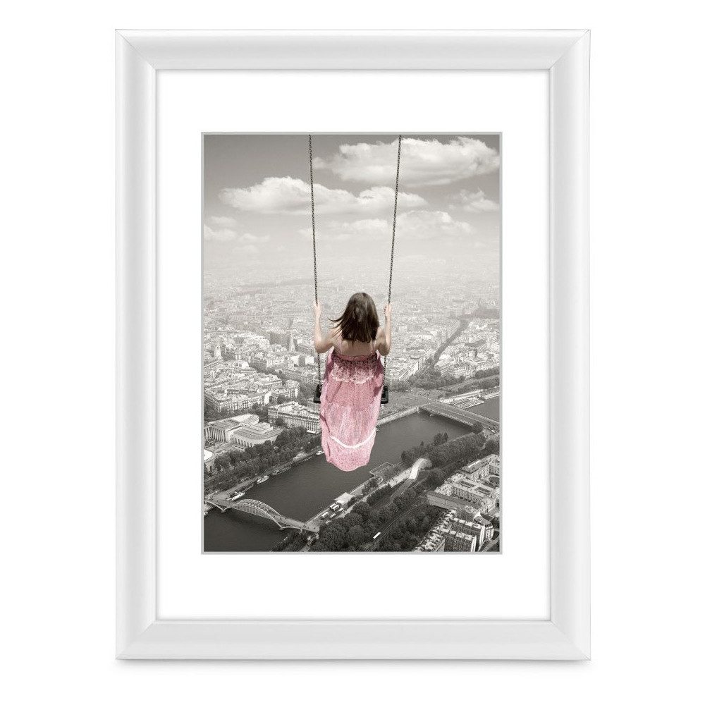 Bilderrahmen Hama Kunststoffrahmen Swing 20x30cm weiss - Bilderrahmen