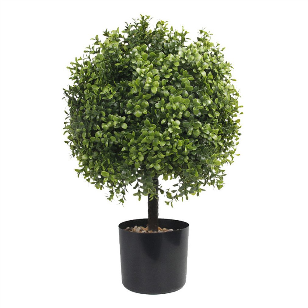 GarveeMore Kübelpflanzen Künstliche Topiary Boxwood Kugelbäume 20 Zoll, für Vorderste Veranda