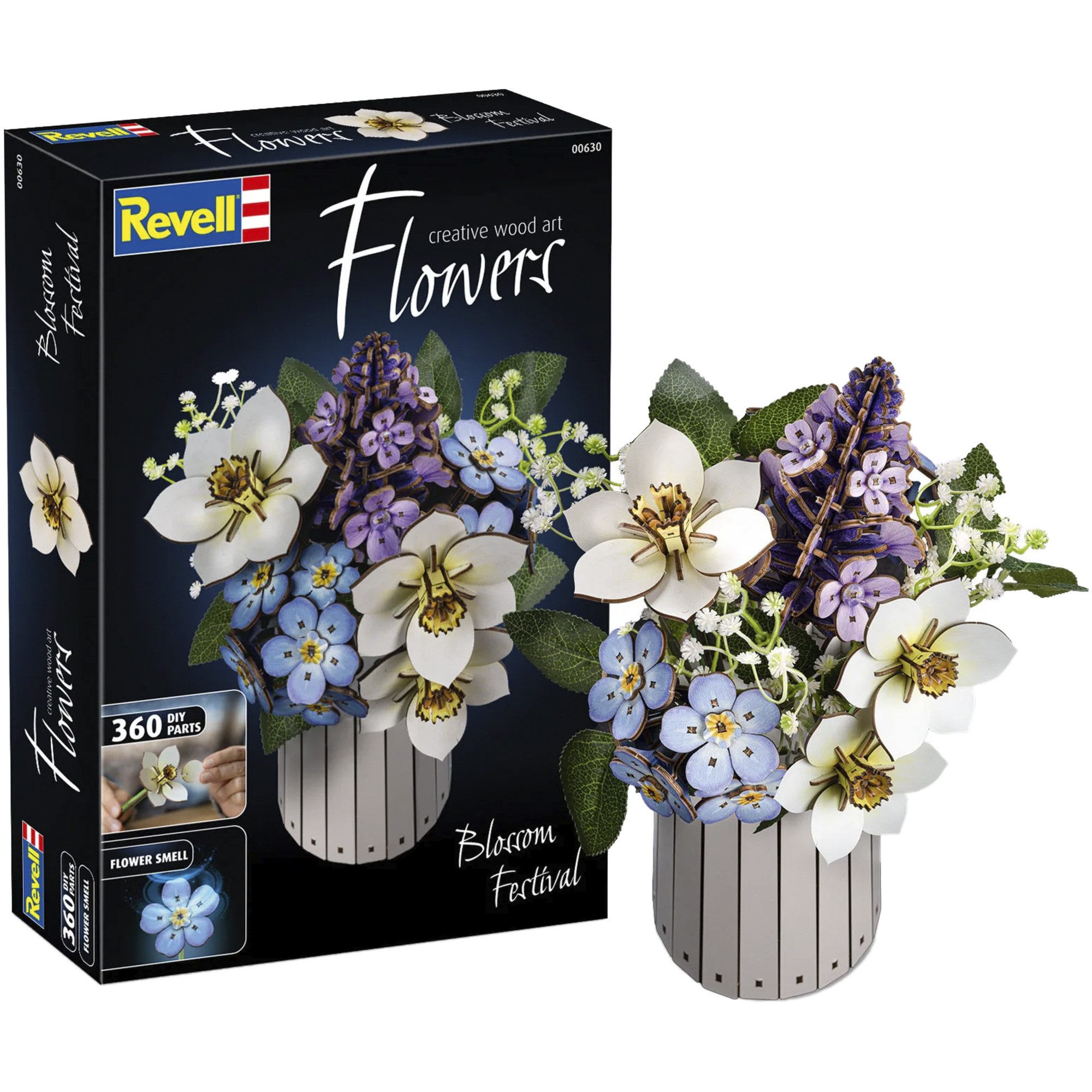 Revell® Revell Blossom Festival Holzblumen, Basteln Steinbaukasten