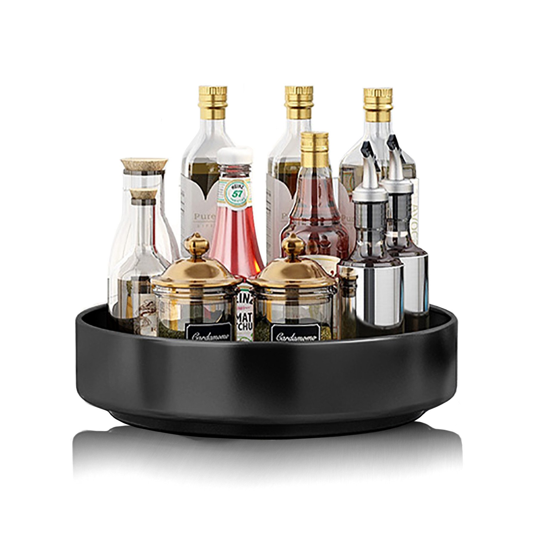 CALIYO Gewürzregal Gewürzregal, ein Großes Küchenregal aus Edelstahl um 360 günstig online kaufen