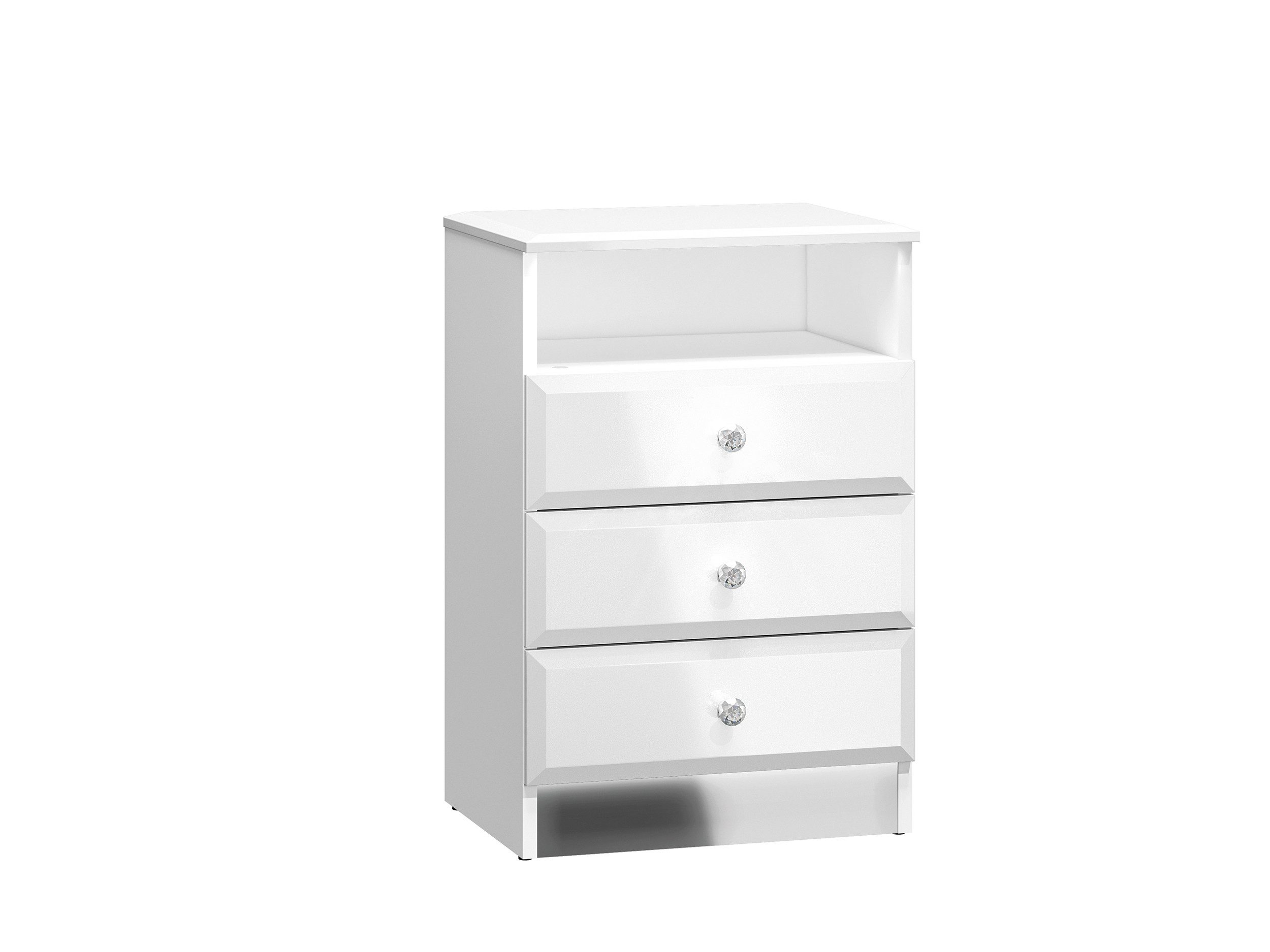 Feldmann-Wohnen Nachtkonsole Glamour (3 Schubladen, 1 günstig online kaufen