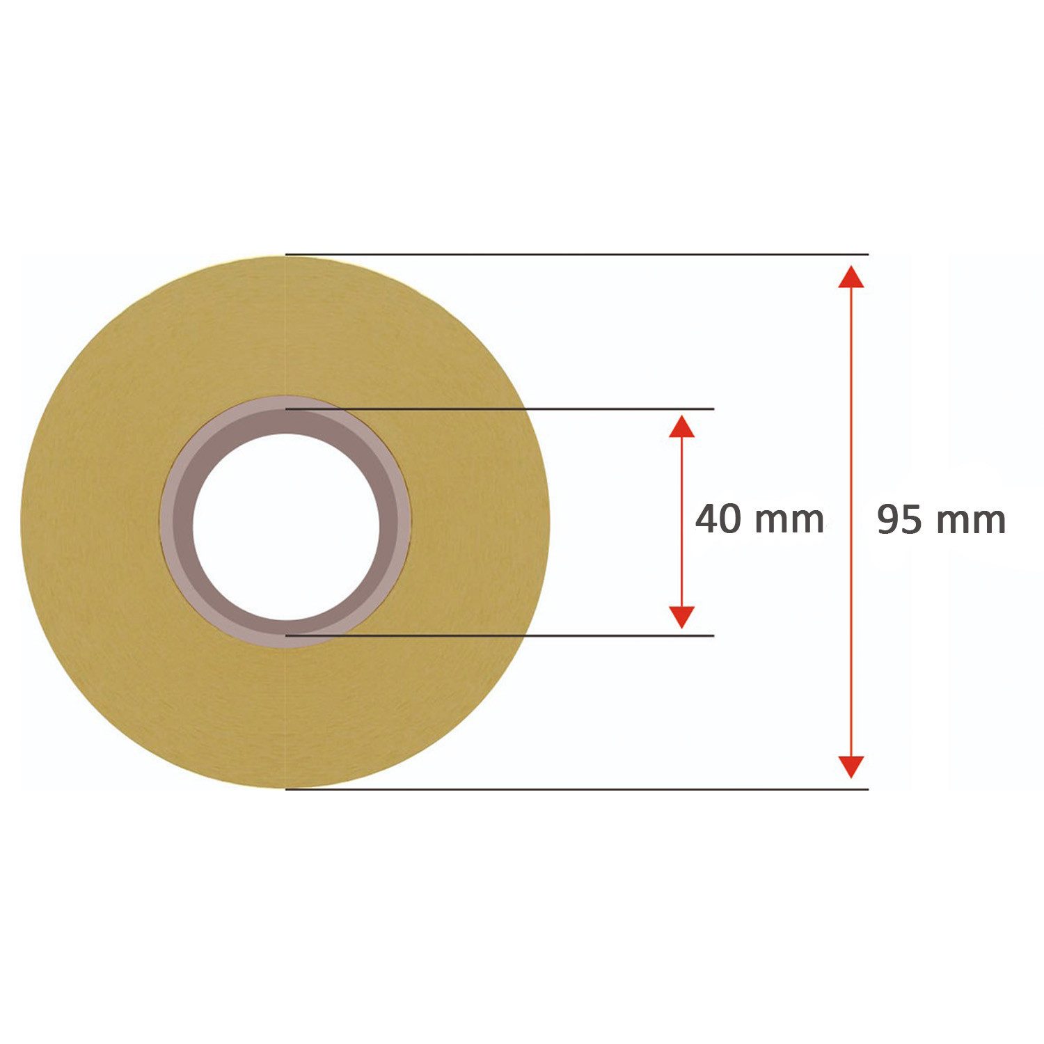 GoodMarkt Etiketten 89x36mm Selbstklebende Thermo Etiketten auf Rolle 1000 Labels, Adressetiketten Haushaltsetiketten Bedruckbar Aufkleber für Büro Küche – Bild 4 von 5