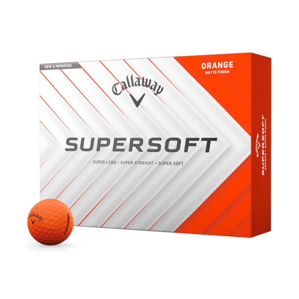 Callaway Golfball Callaway Golfball Supersoft 2025 Orange 1 Dutzend