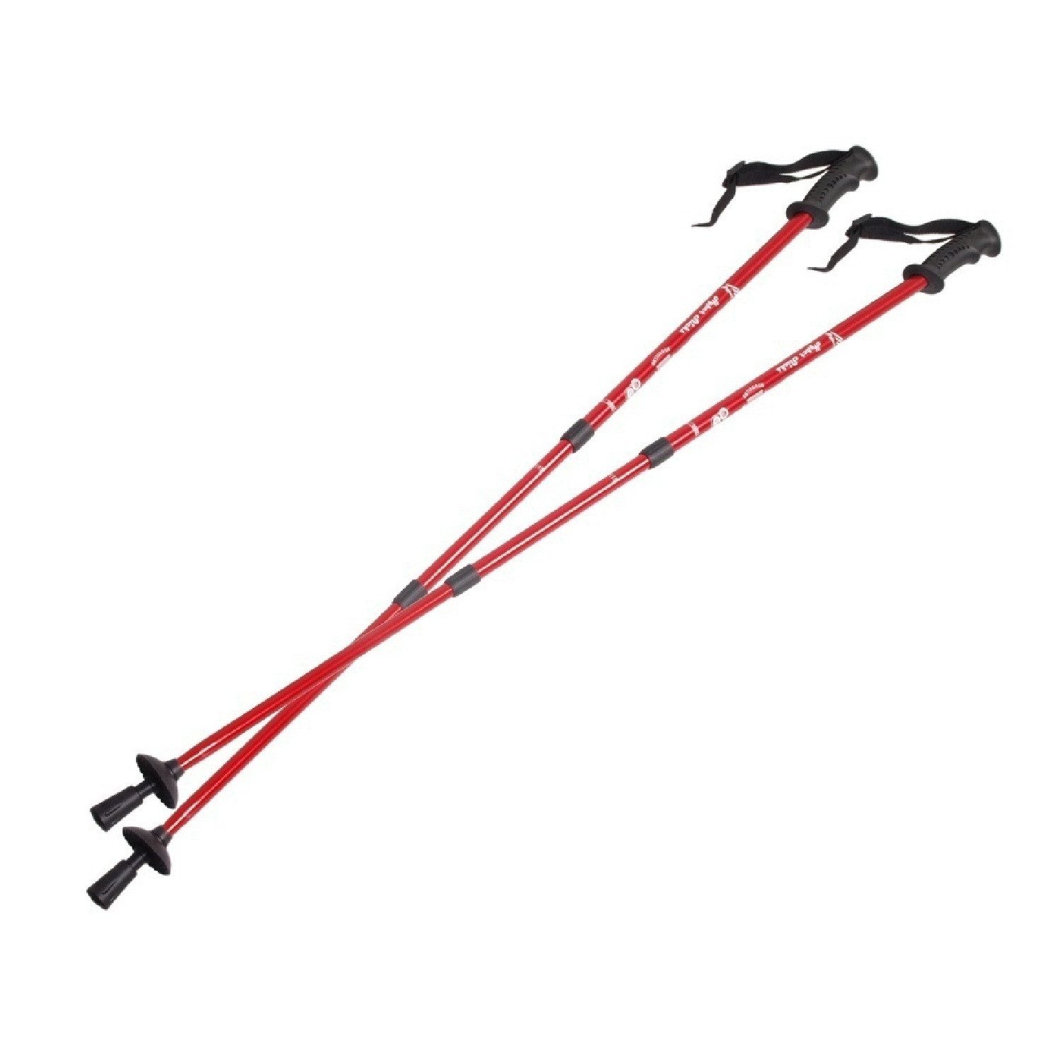 EUROBATT Sp. z o.o. Nordic-Walking-Stöcke 65–135 cm, teleskopisch (1 St), ANTI SHOCK-System - Dreiteilige Konstruktion