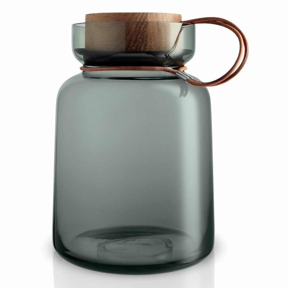 Eva Solo Vorratsglas Silhouette Rauchglas/Holz/Silikon/Leder 2 L, Glas, (1-tlg)