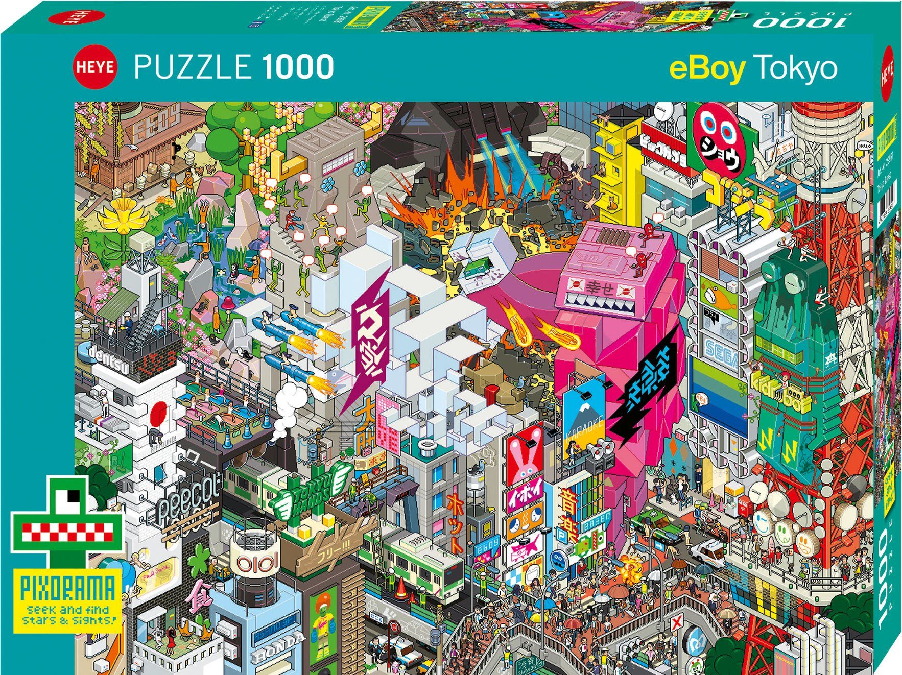 HEYE Puzzle Tokyo Quest, 1000 Puzzleteile, Made in Germany