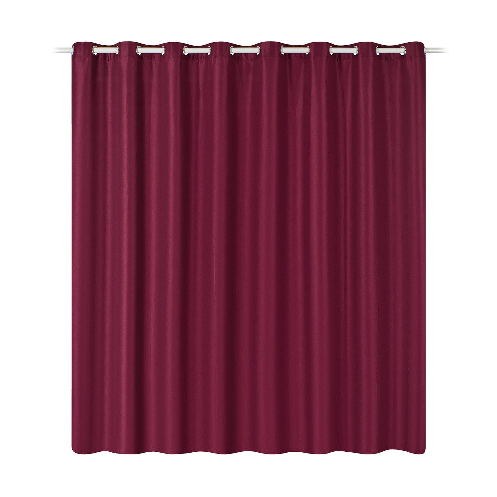 Ösen Montage, Dekoschal Vorhang blickdicht JEMIDI Vorhang Bordeaux 100% - - mit Polyester