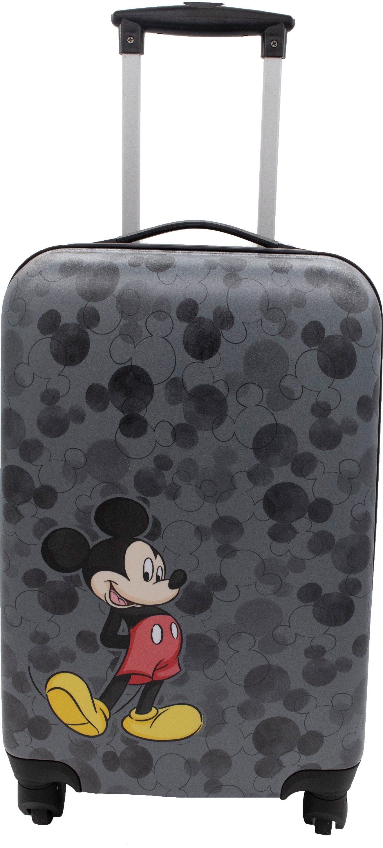 Mickey Mouse, 56 cm, Hartschalen-Trolley mit UNDERCOVER 4 Rollen, TSA-Zahlenschloss