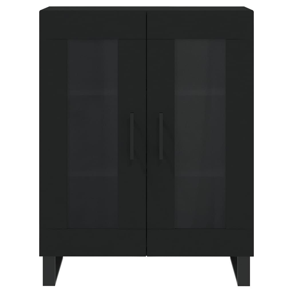 Hochschrank 69,5x34x180 Highboard Holzwerksto cm Schrank Kleiderschrank vidaXL Regal Schwarz