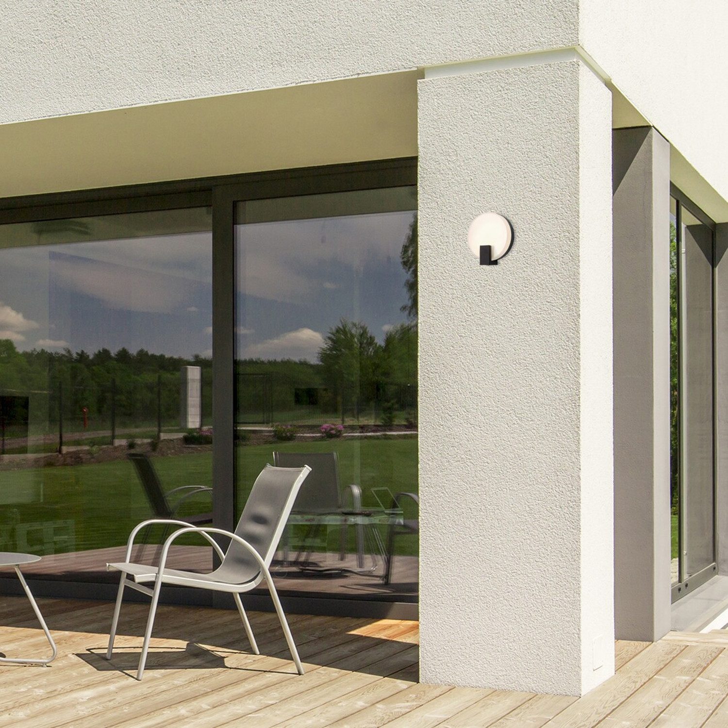 Rabalux LED Außen-Deckenleuchte Cyprus, warmweiß, außen, rund, IP44, 10W