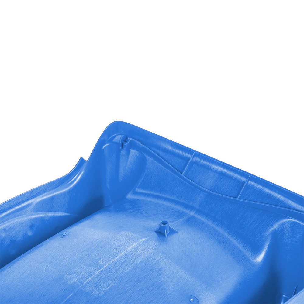 Wickey Rutsche Flow – 220 cm Rutsche mit Wasseranschluss für abenteuerlustige Kinder, (Kompakte Kinderrutsche mit viel Spaß - Maximales Benutzergewicht 50 kg, Ergonomische Wellenform - Kindgerecht geformt – ideal für Kleinkinder), Wetterfest & farbstabil – ideal für Garten & Terrasse