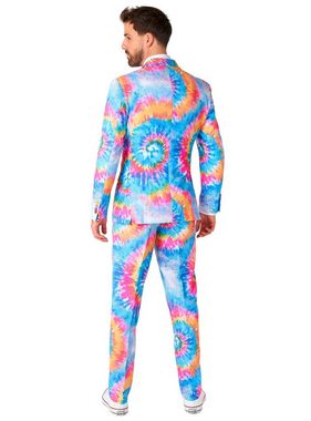 Opposuits Kostüm Mr. Tie Dye Anzug, Der Kompromiss zwischen feinem Zwirn und Hippie-Look