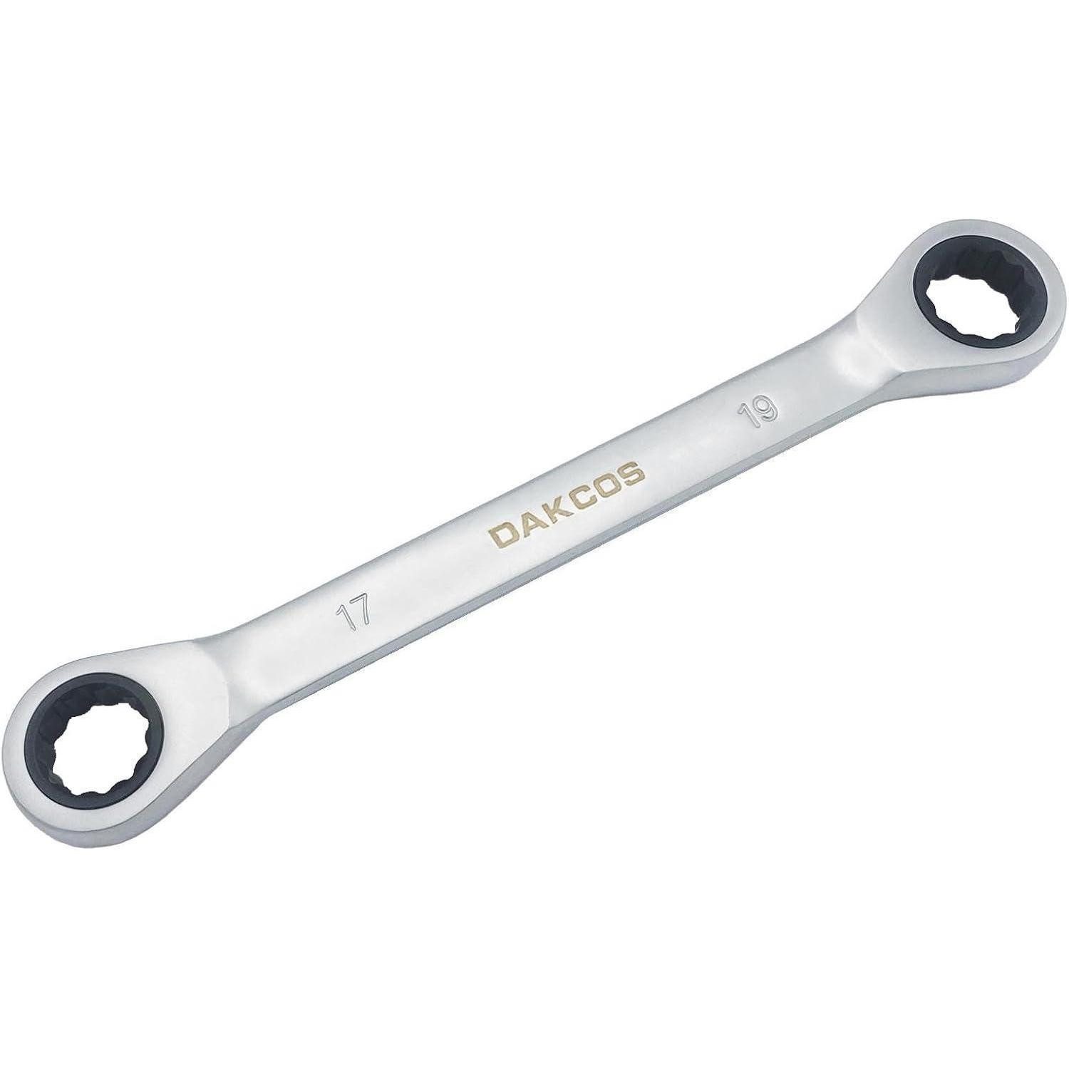 LuxusKollektion Ratschenringschlüssel Ratschenschlüssel Ratschenring 2in1 CRV Chrom 17x19mm