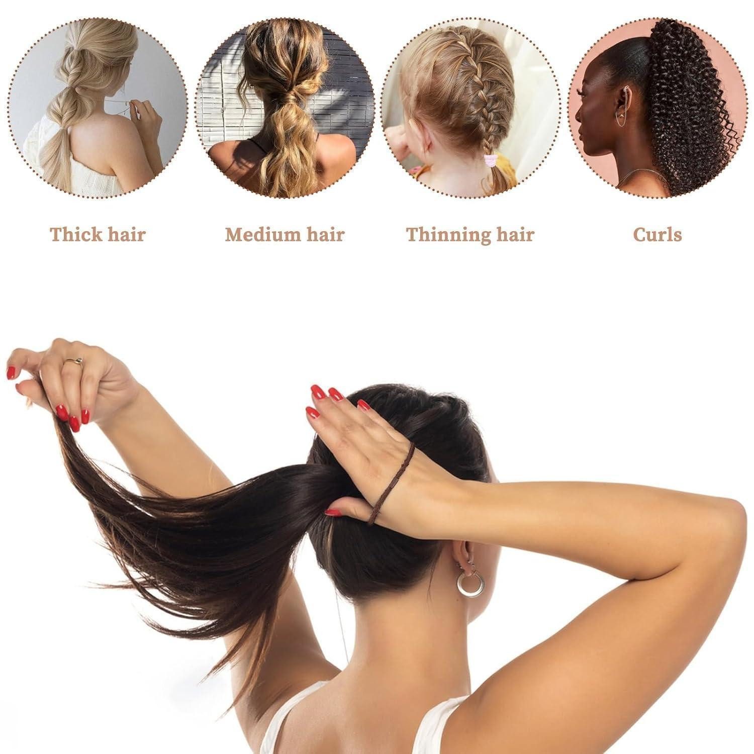 LuxusKollektion Haargummi 20er Set Boho Haargummis Damen - Geflochtene Elastische Haarbänder