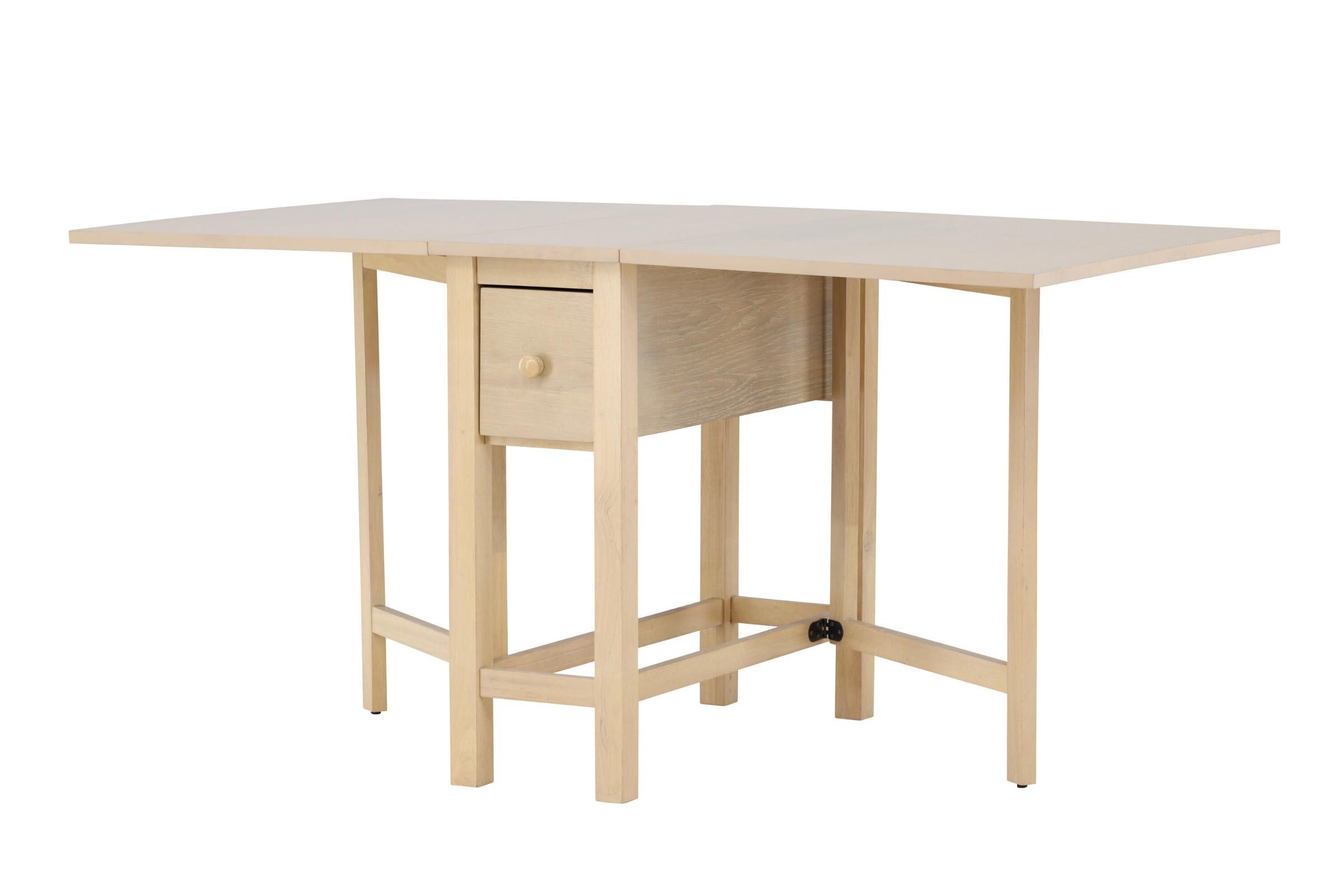 Venture Home Esstisch Edward Esstisch mit Auszug 80x150 cm Whitewash. (1-St)