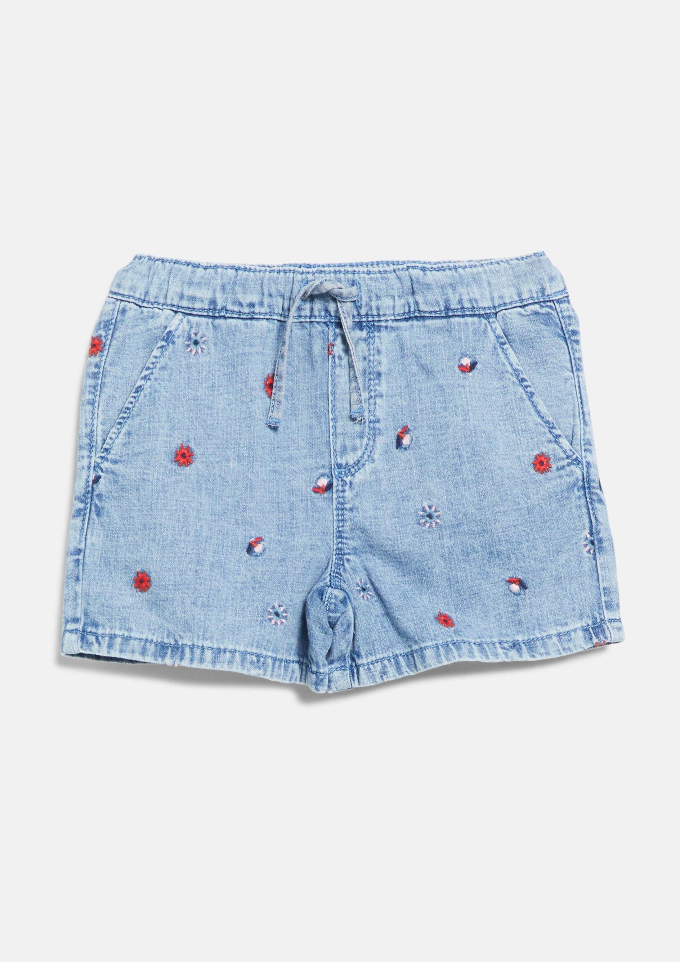 s.Oliver Jeansshorts Jeans-Hose Jeans-Shorts im Loose Fit mit Stickerei