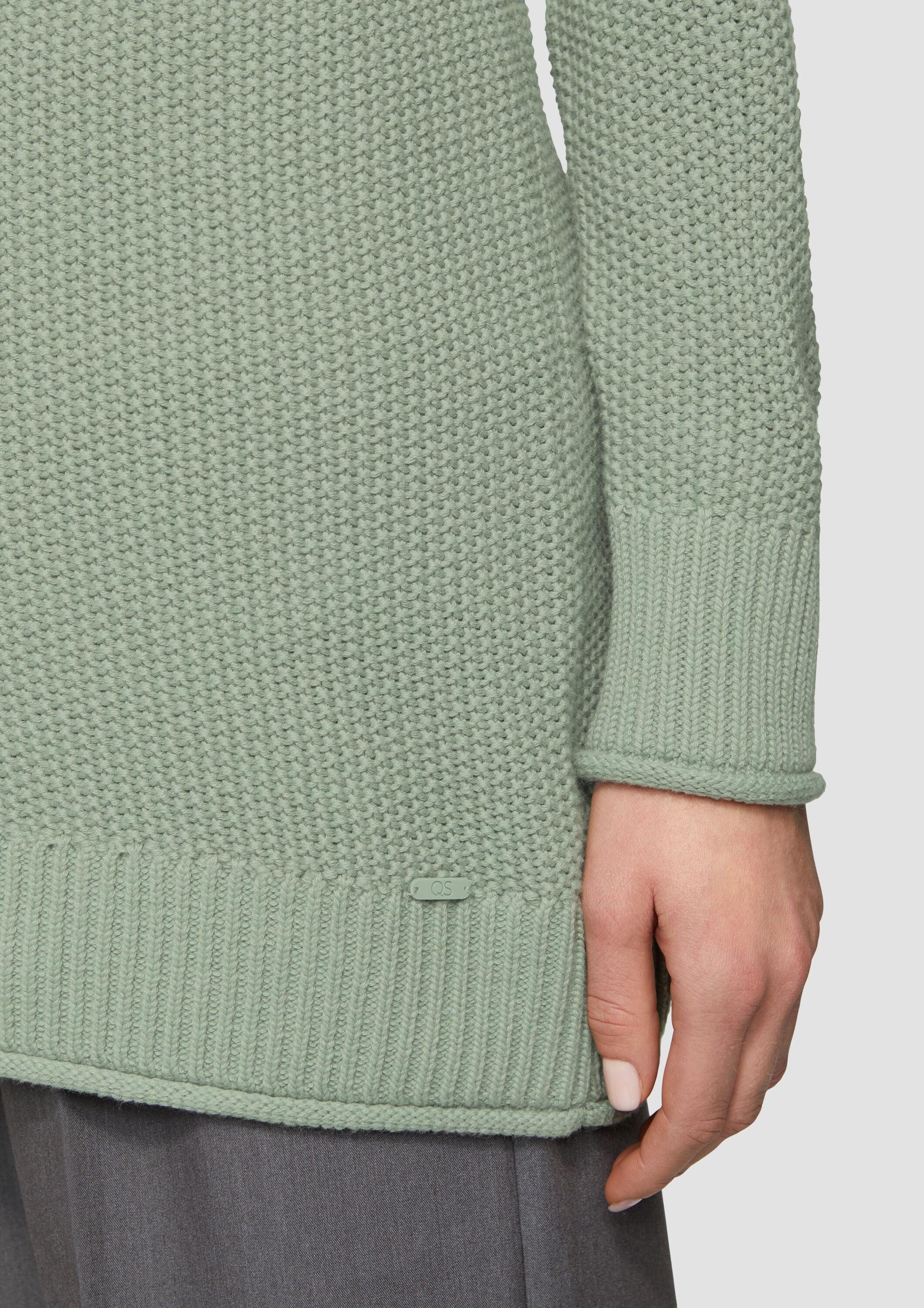 QS Cardigan Strickjacke Lange Strickjacke mit Strukturmuster