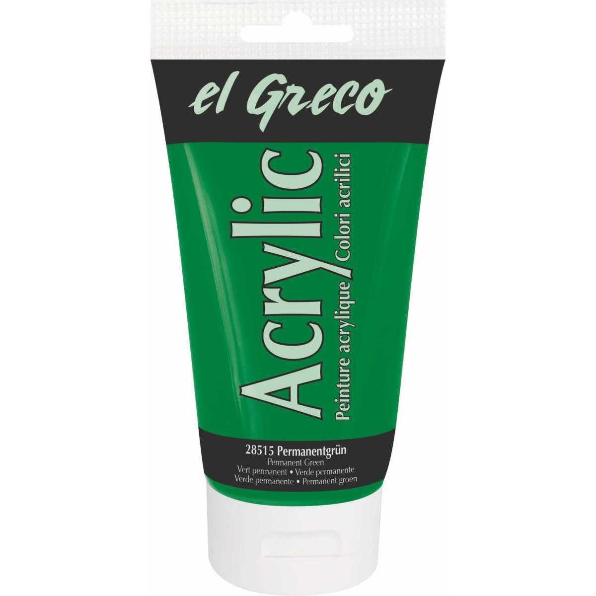 C. KREUL Acrylfarbe KREUL el Greco Acrylic permanentgrün 150ml Tube