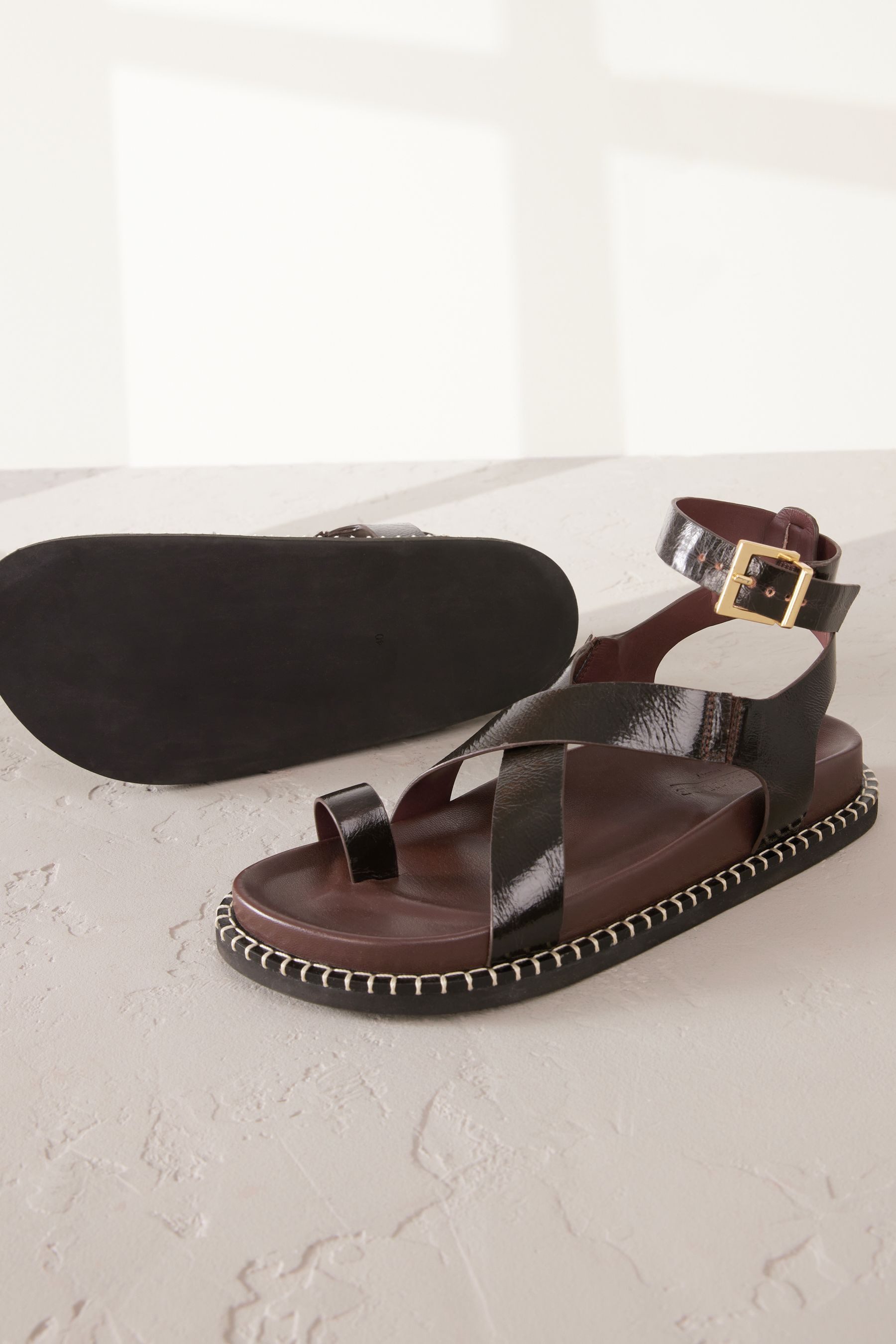 Next Signature Premium Sandalen mit Zehenschlaufen günstig online kaufen