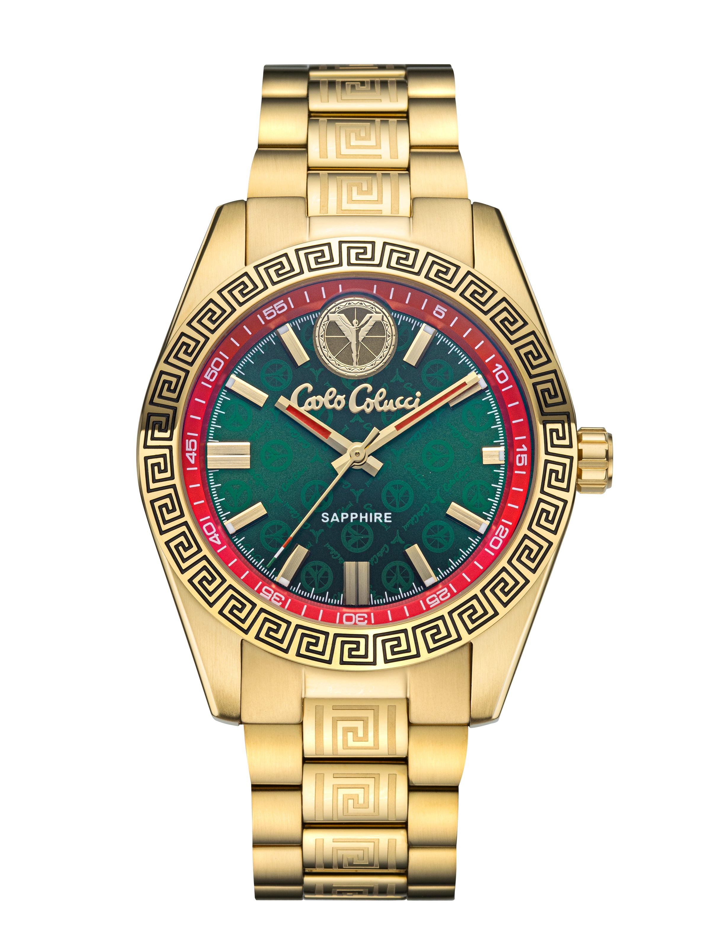 CARLO COLUCCI Quarzuhr CC305-1, Armbanduhr, Herrenuhr, Edelstahlarmband, analog