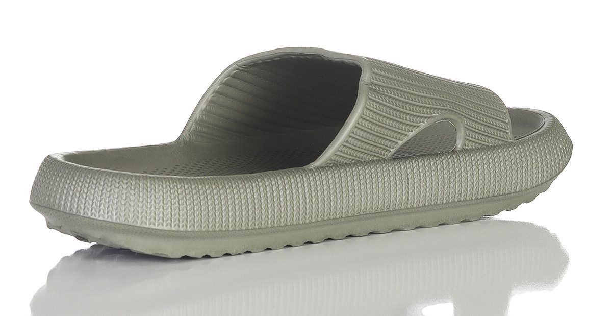 simaranda Herren Damen Schlappen 4446 44-45 Olive Schlappen