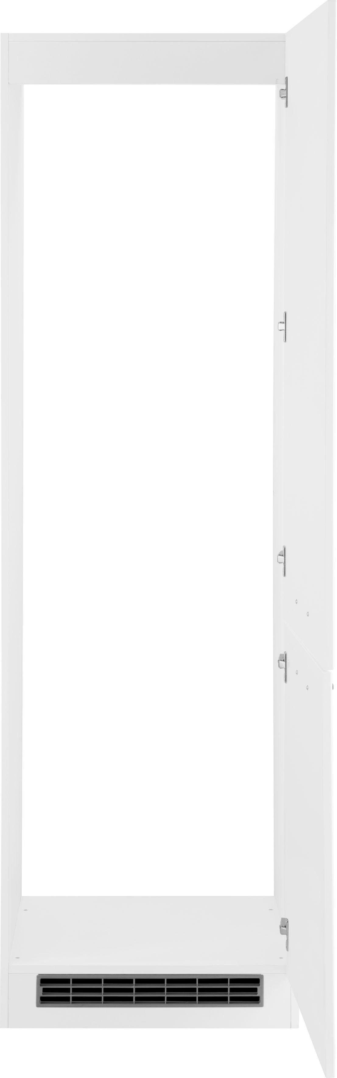 HELD MÖBEL Kühlumbauschrank Kehl weiß weiß Nischenhöhe Einbau-Kühl/Gefrierkombination, | 178cm für
