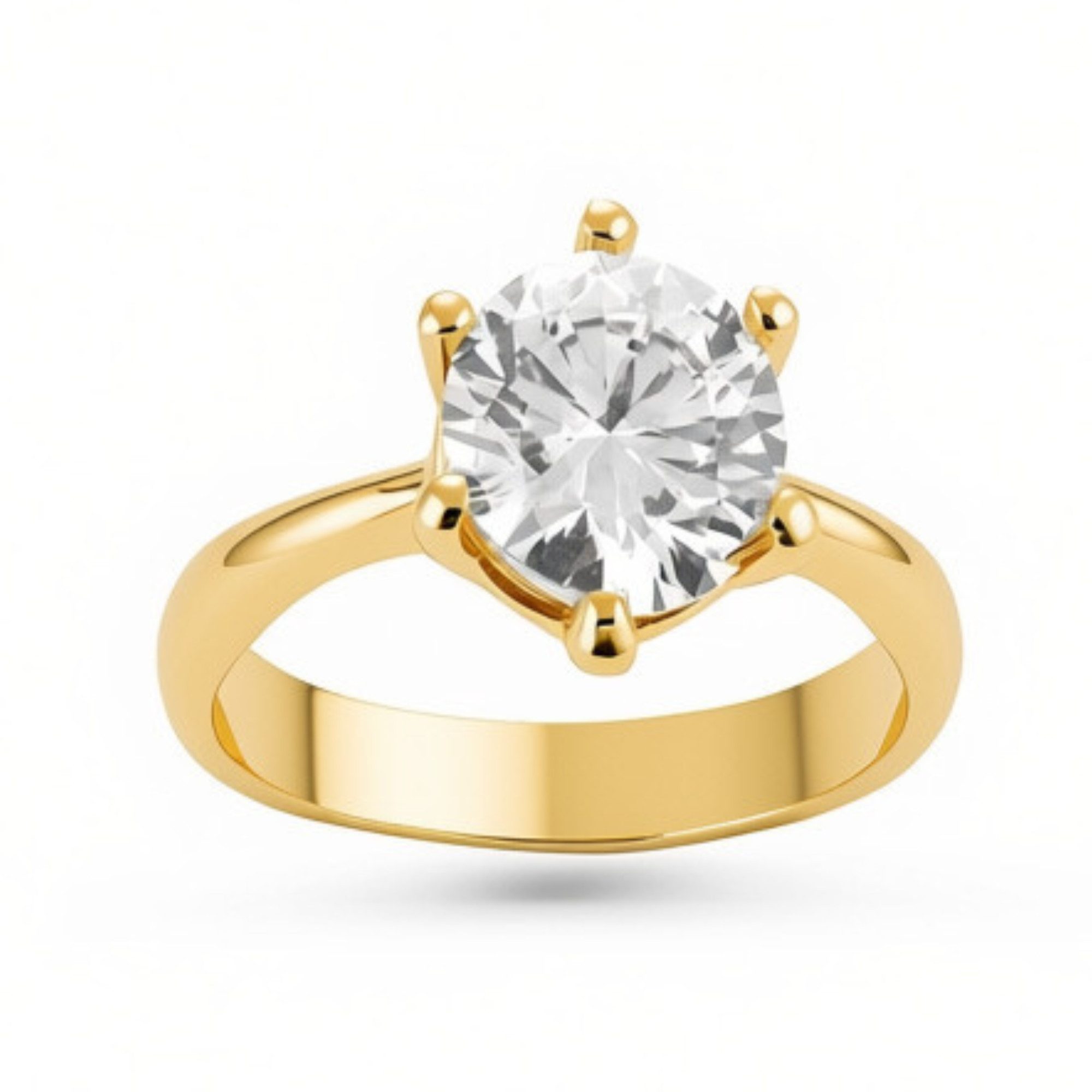 Nicole Manson Diamantring Labordiamanten 1ct - 3ct 585 Weißgold oder Gelbgold, Solitärring