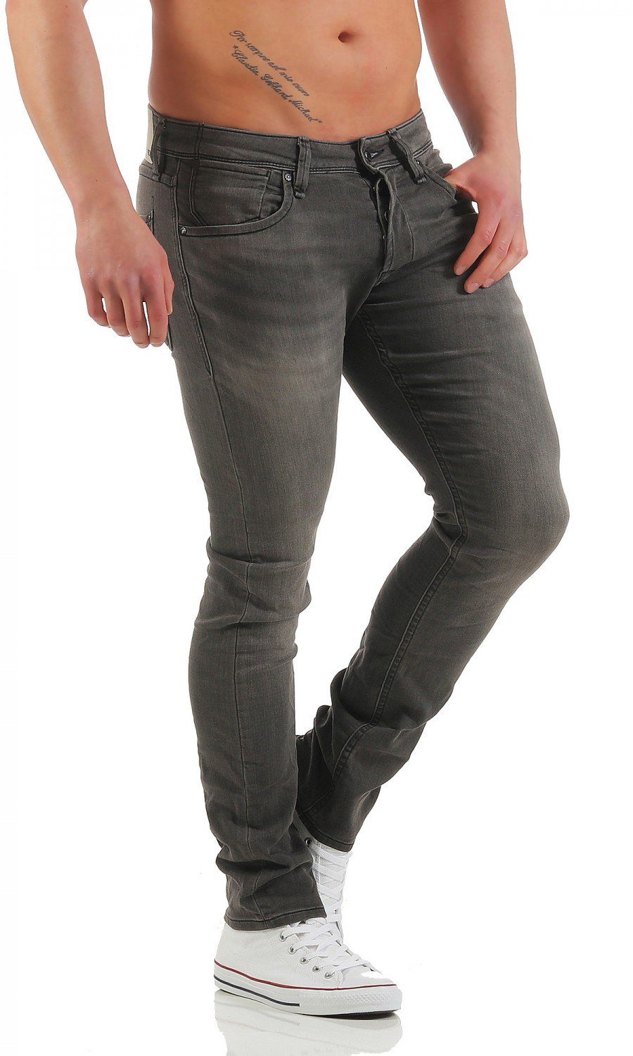 Jack & Jones Glenn & Indigo Jones Grau Jeans Slim Dash Slim-fit-Jeans Jack (GE101) Herren Fit